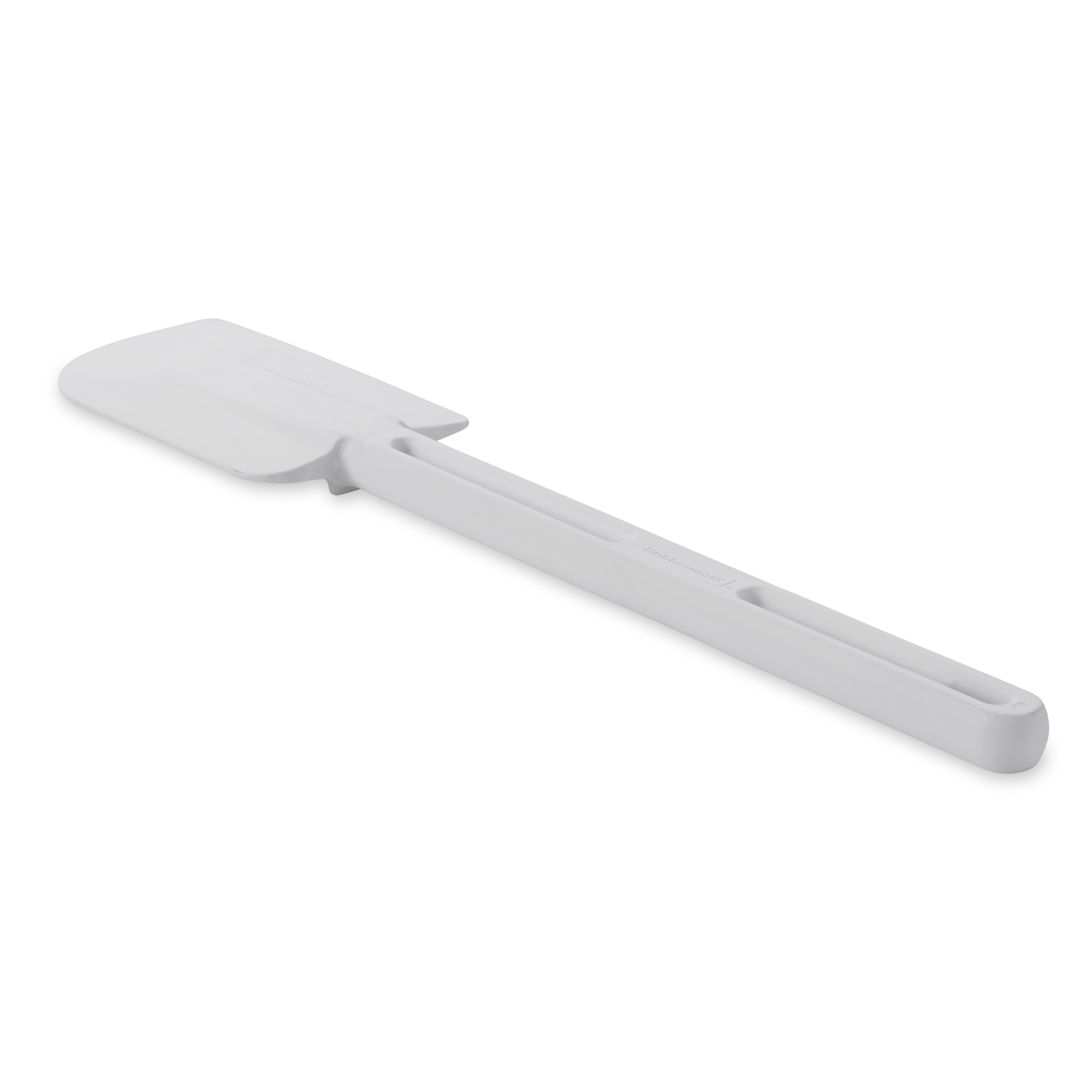The Rubbermaid Commercial Rubber Spatula features a true rubber blade molded directly onto the handle.