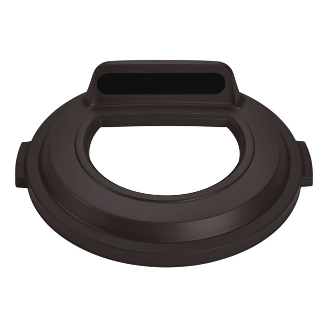 The Rubbermaid Commercial BRUTE® recycling lids are designed to make recycling easier with consistent color-coding, lid openings and waste stream options.