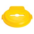 The Rubbermaid Commercial BRUTE® recycling lids are designed to make recycling easier with consistent color-coding, lid openings and waste stream options.