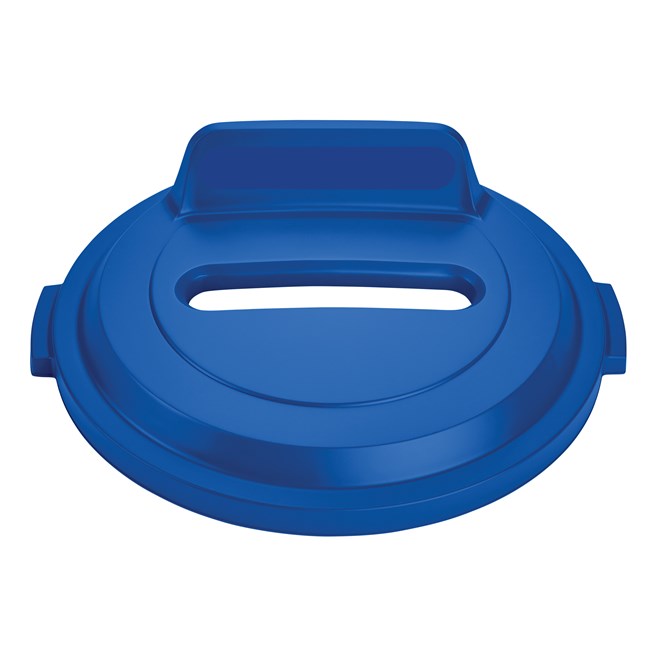 The Rubbermaid Commercial BRUTE® recycling lids are designed to make recycling easier with consistent color-coding, lid openings and waste stream options.