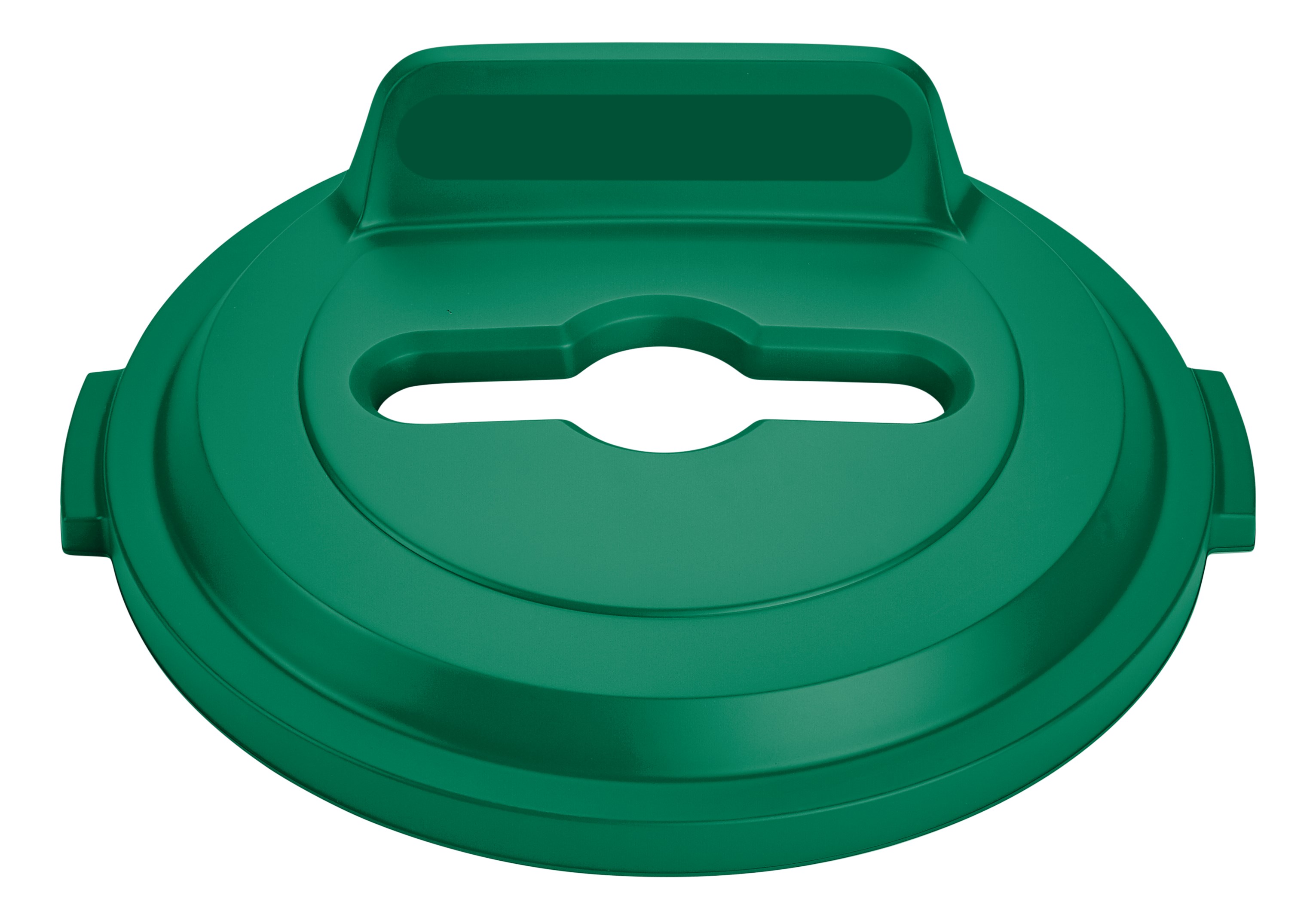 The Rubbermaid Commercial BRUTE® recycling lids are designed to make recycling easier with consistent color-coding, lid openings and waste stream options.