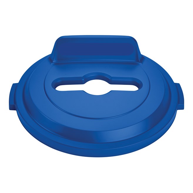 The Rubbermaid Commercial BRUTE® recycling lids are designed to make recycling easier with consistent color-coding, lid openings and waste stream options.