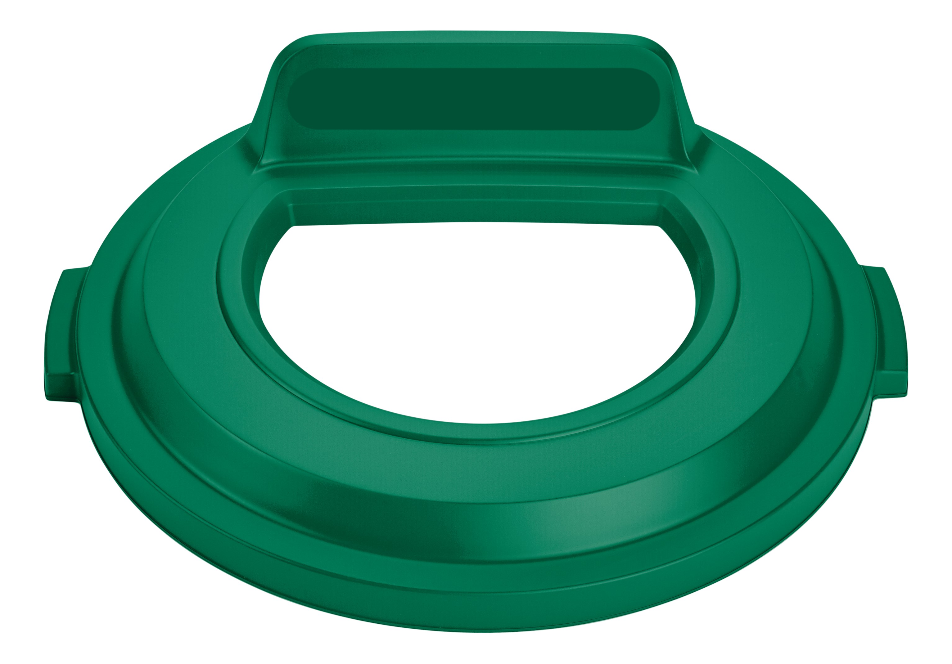 The Rubbermaid Commercial BRUTE® recycling lids are designed to make recycling easier with consistent color-coding, lid openings and waste stream options.