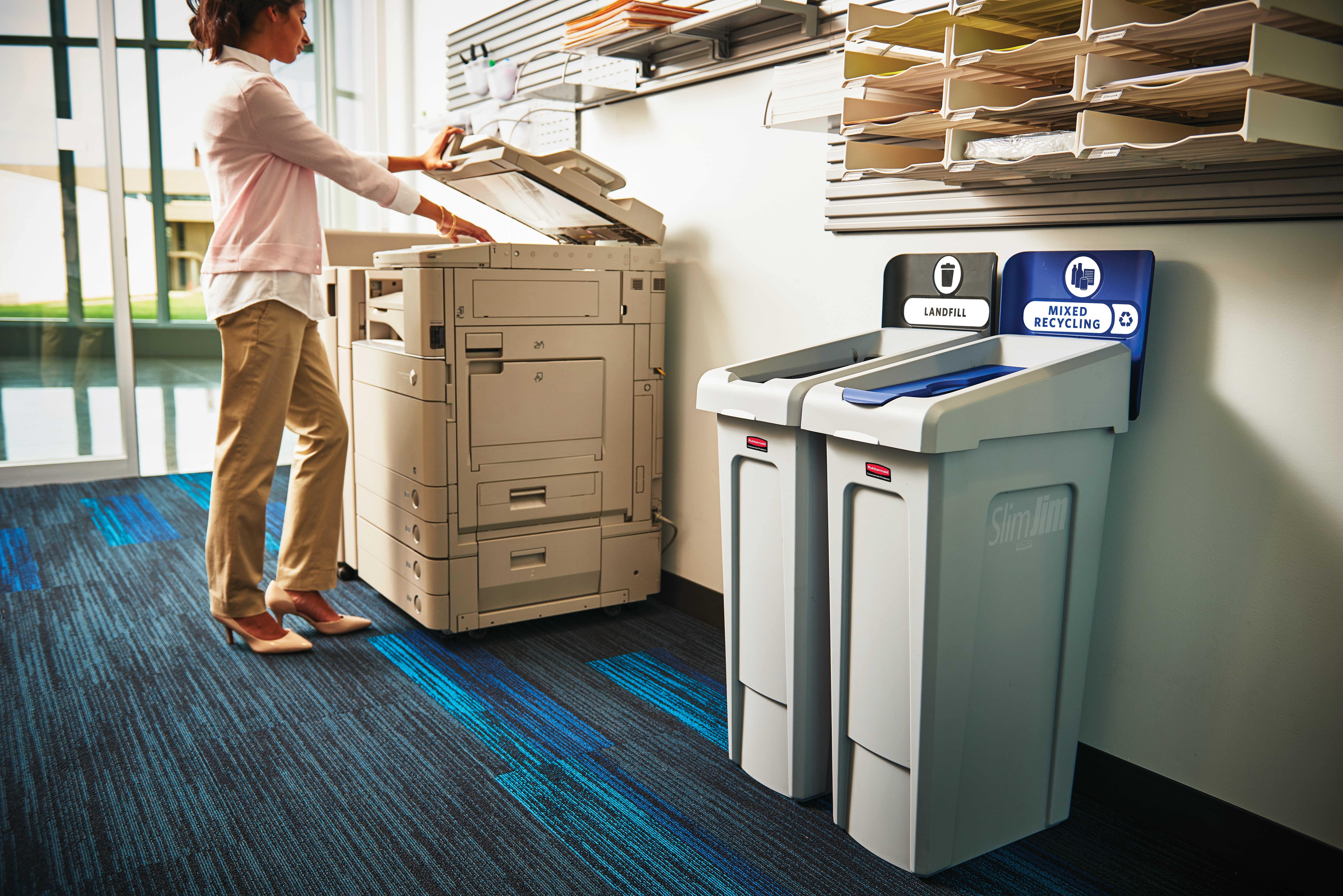 An adaptable recycling solution offers a front-of-house look with back-of-house functionality.