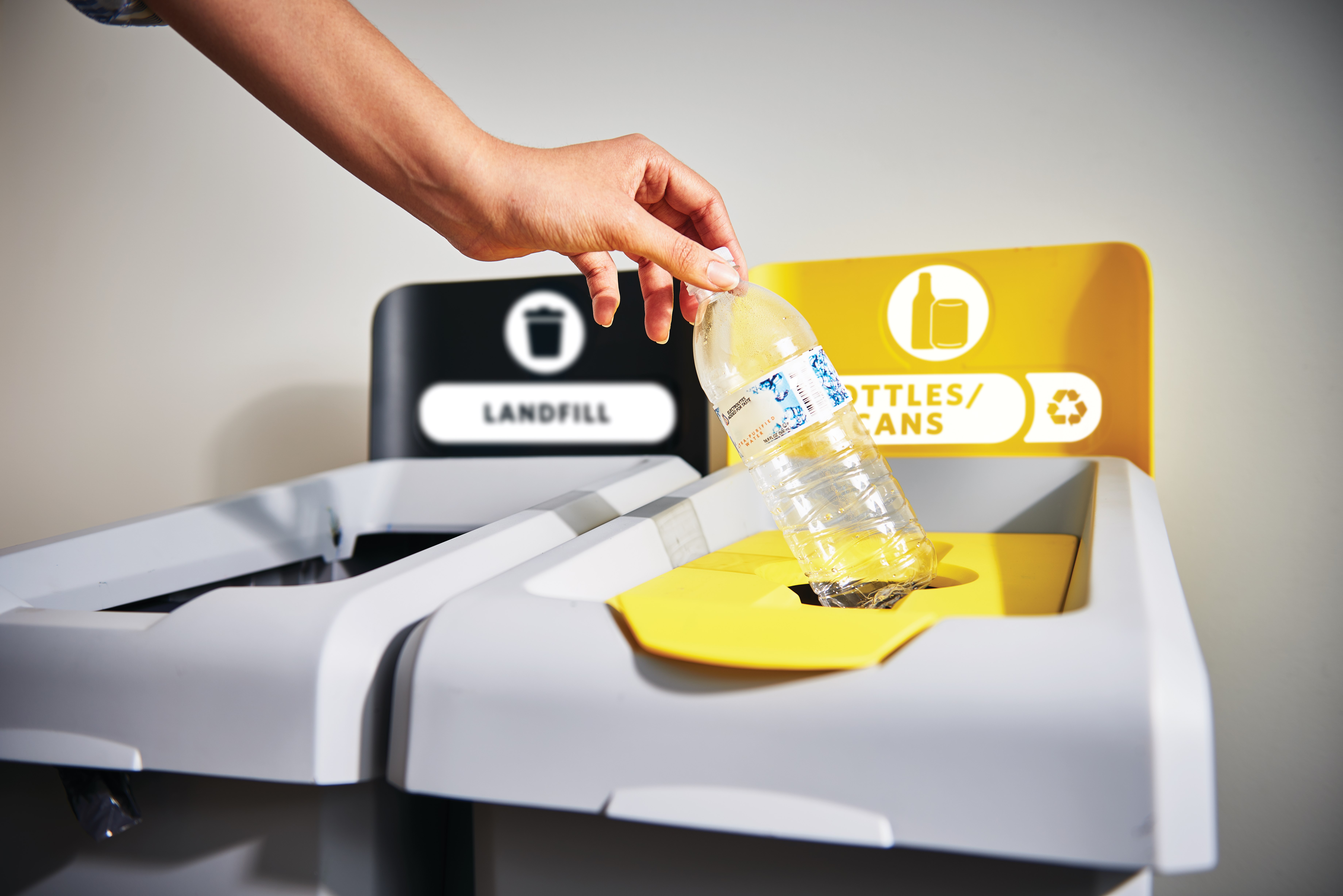 An adaptable recycling solution offers a front-of-house look with back-of-house functionality.