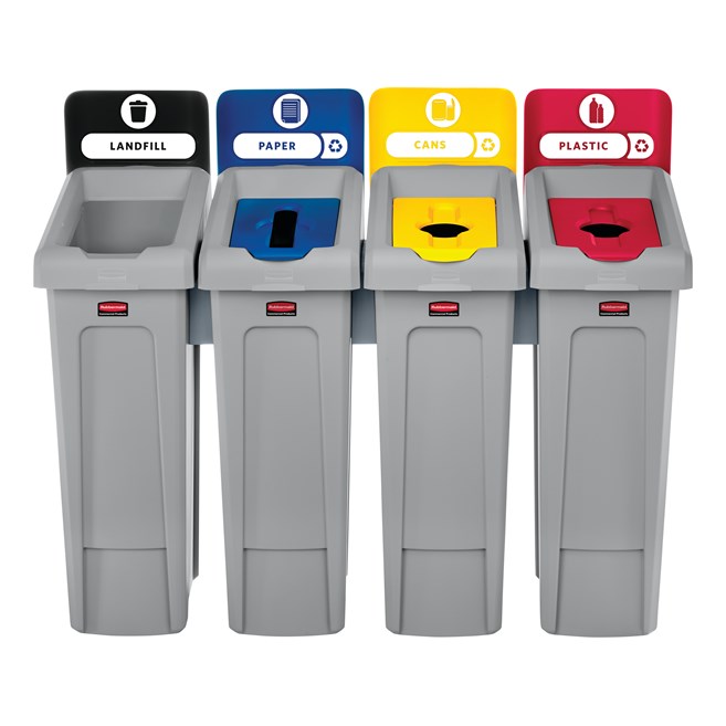 An adaptable recycling solution offers a front-of-house look with back-of-house functionality.