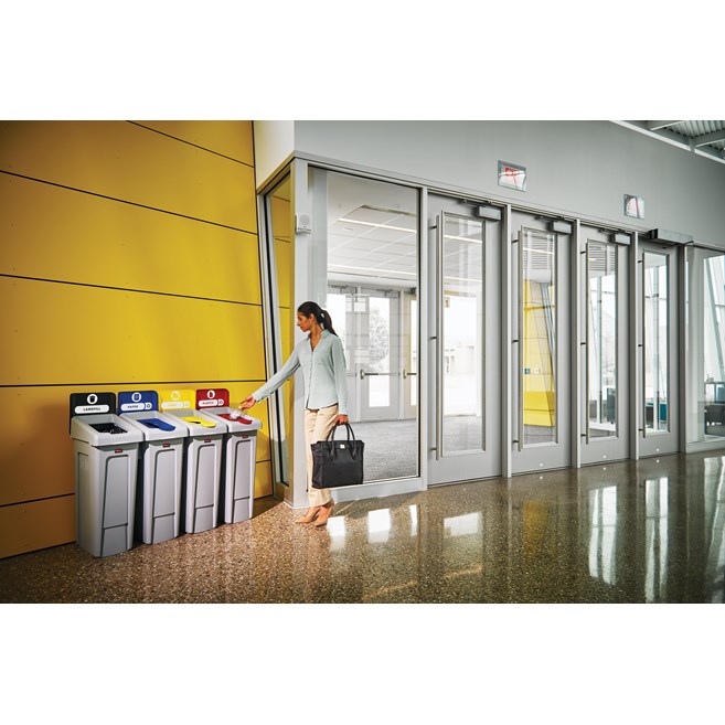 An adaptable recycling solution offers a front-of-house look with back-of-house functionality.