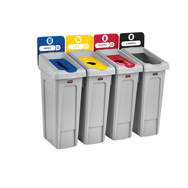 An adaptable recycling solution offers a front-of-house look with back-of-house functionality.