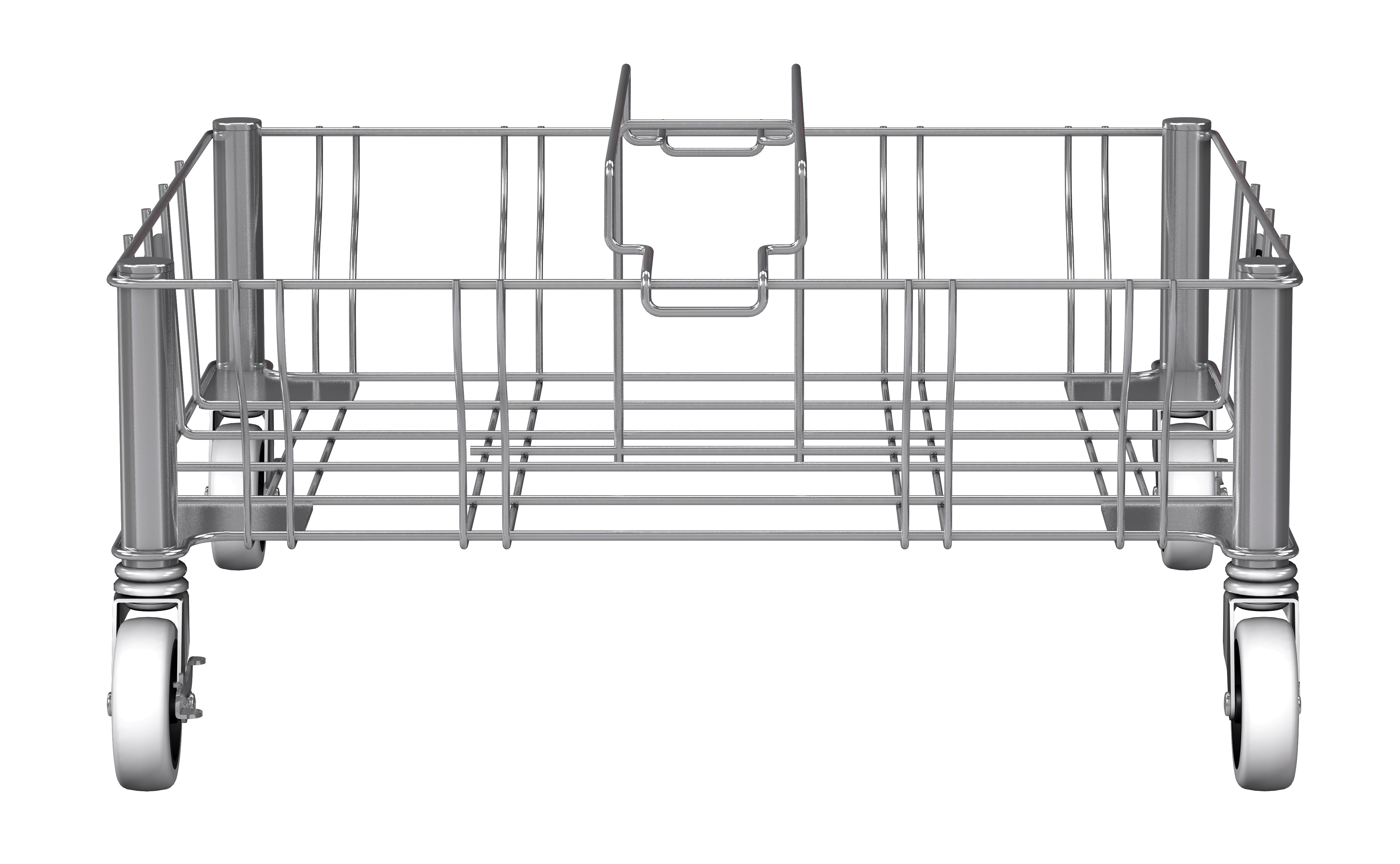 Slim Jim® Stainless Steel Double Dolly is designed to support and transport Vented Slim Jim® containers smoothly and efficiently through any commercial facility.