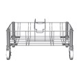Slim Jim® Stainless Steel Double Dolly is designed to support and transport Vented Slim Jim® containers smoothly and efficiently through any commercial facility.