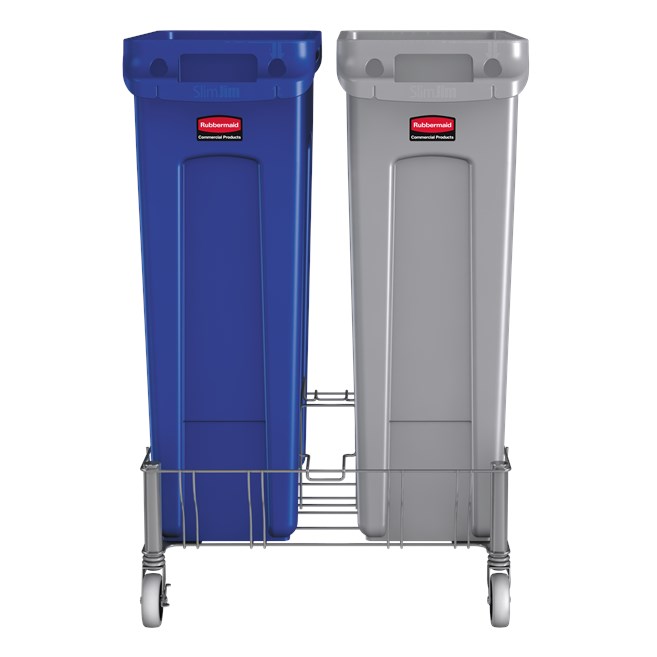 Slim Jim® Stainless Steel Double Dolly is designed to support and transport Vented Slim Jim® containers smoothly and efficiently through any commercial facility.