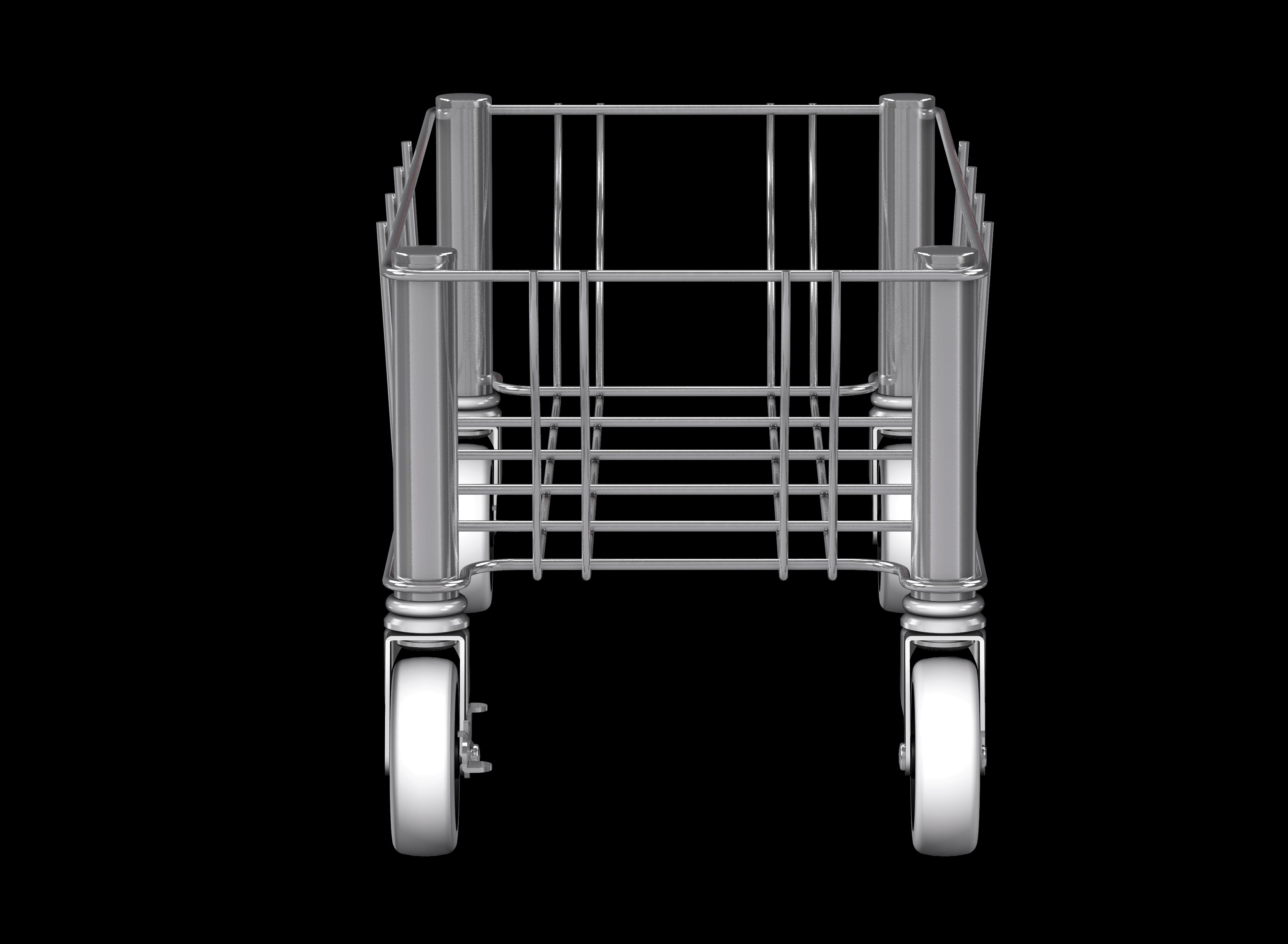 Slim Jim® Stainless Steel Dolly is designed to support and transport Vented Slim Jim® containers smoothly and efficiently through any commercial facility.