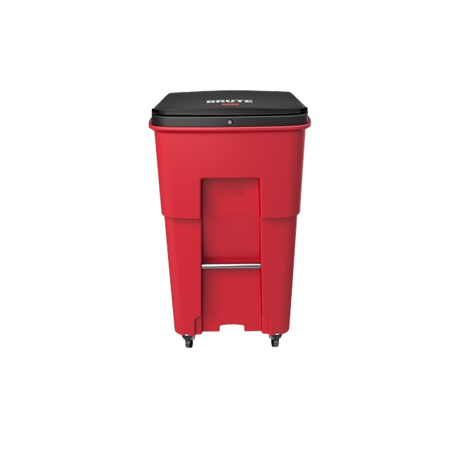The Rubbermaid Commercial Medical Waste Rollouts with Casters are designed for use in the healthcare industry. Locking lids keep regulated medical waste secure, smooth contours make cleaning easier, and front swivel casters enable balanced maneuverability.
