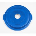 The Rubbermaid Commercial Recycling Lids for BRUTE® containers feature all-plastic, commercial-grade construction that won't rust, chip, or peel.