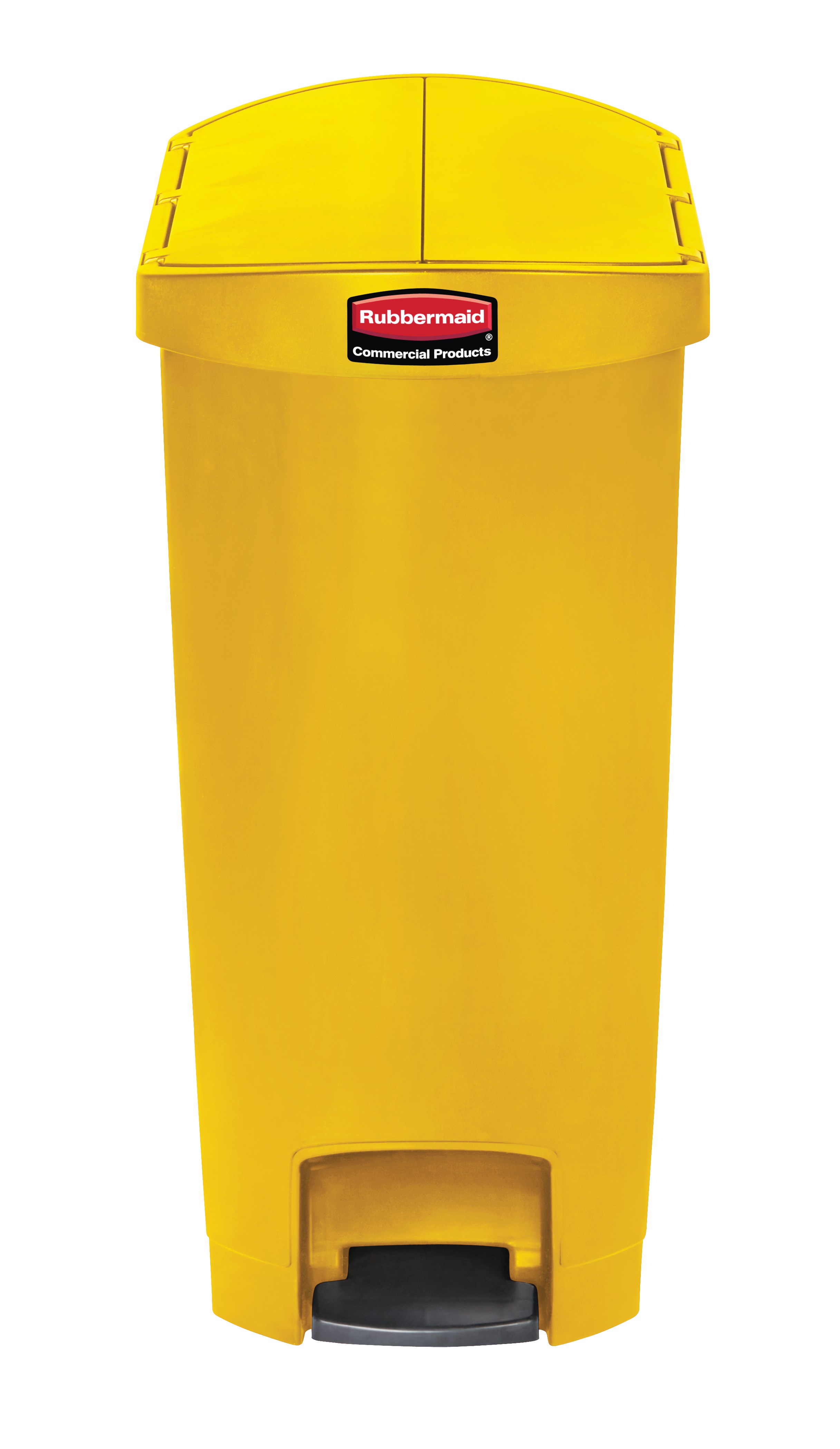 The Rubbermaid Commercial Streamline®  Step-On Container features a slim profile and small footprint to fit in tightest spaces. Streamline®  Step-On containers are constructed with premium-quality materials and meet the needs of any environment with efficiency, safety, and durability.