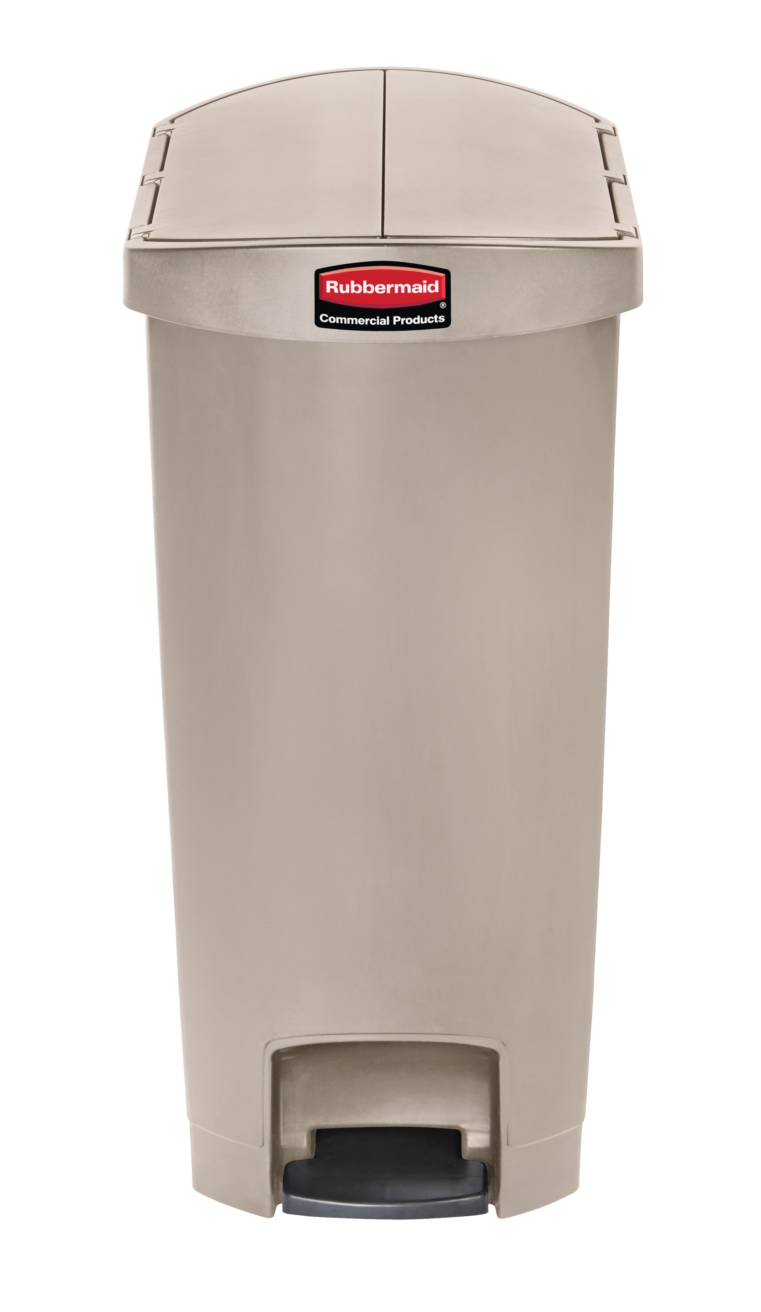 The Rubbermaid Commercial Streamline®  Step-On Container features a slim profile and small footprint to fit in tightest spaces. Streamline®  Step-On containers are constructed with premium-quality materials and meet the needs of any environment with efficiency, safety, and durability.