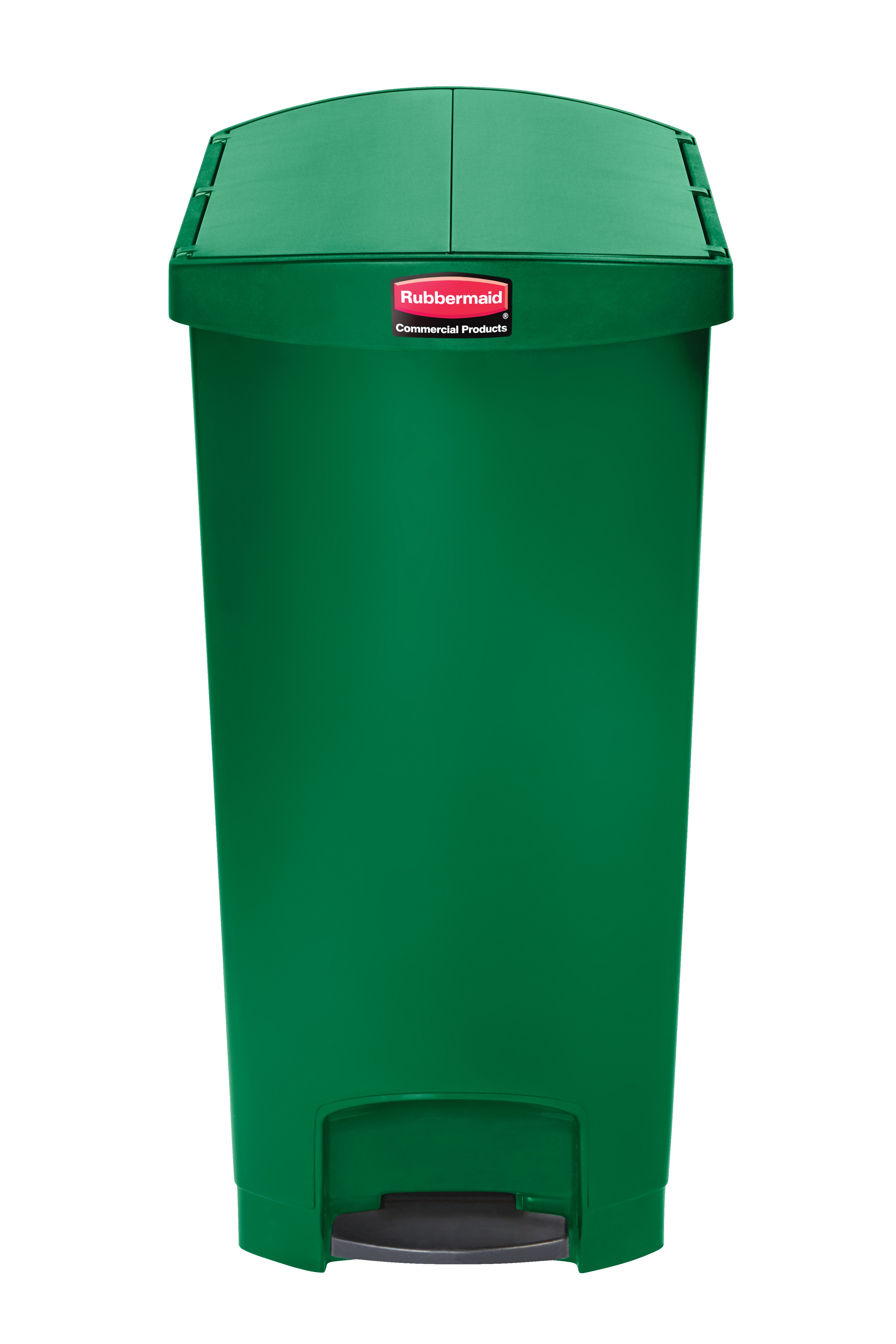 The Rubbermaid Commercial Streamline®  Step-On Container features a slim profile and small footprint to fit in tightest spaces. Streamline®  Step-On containers are constructed with premium-quality materials and meet the needs of any environment with efficiency, safety, and durability.