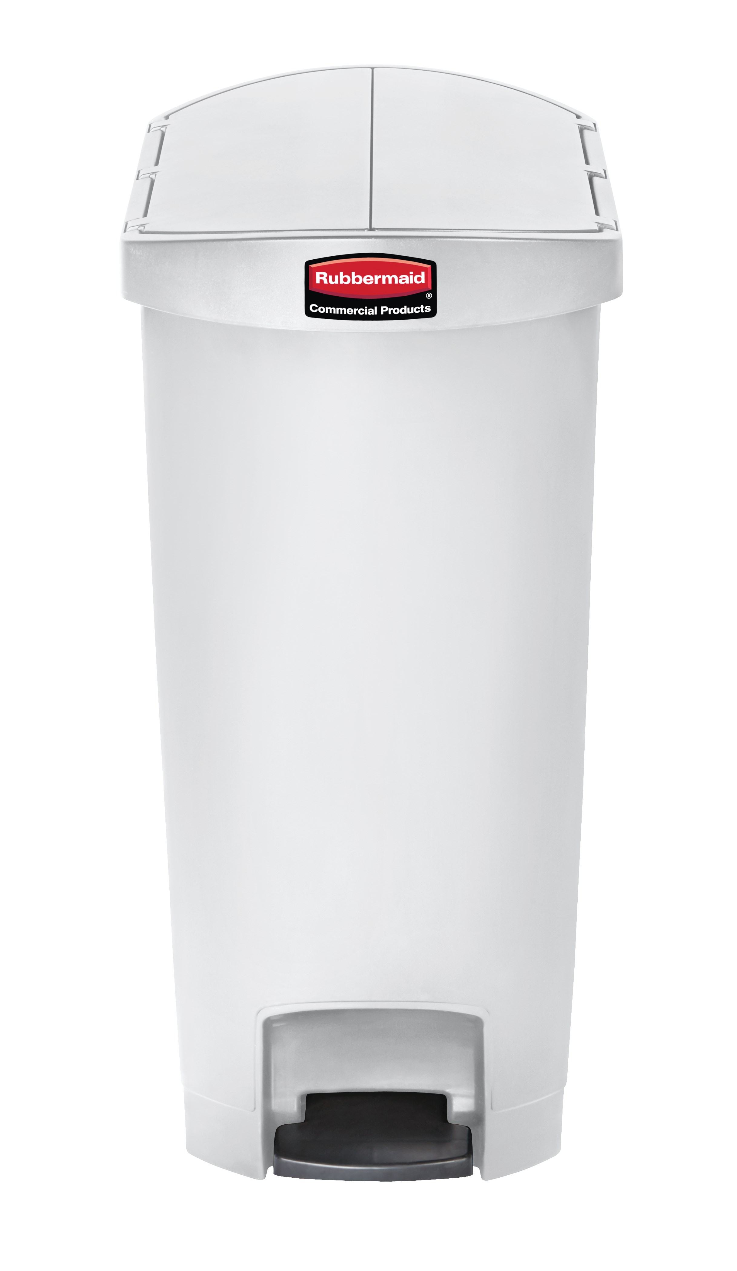 The Rubbermaid Commercial Streamline®  Step-On Container features a slim profile and small footprint to fit in tightest spaces. Streamline®  Step-On containers are constructed with premium-quality materials and meet the needs of any environment with efficiency, safety, and durability.