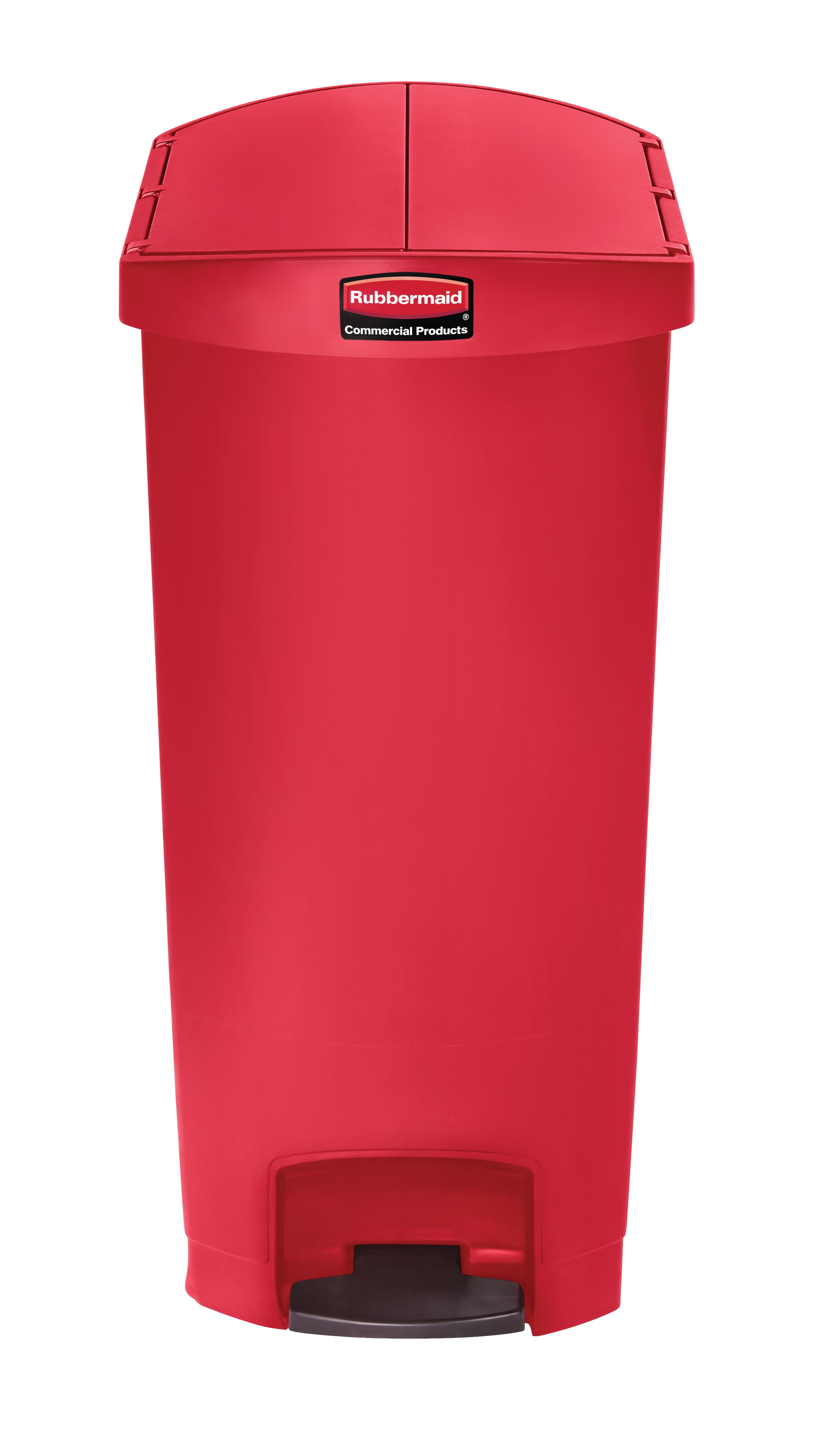 The Rubbermaid Commercial Streamline®  Step-On Container features a slim profile and small footprint to fit in tightest spaces. Streamline®  Step-On containers are constructed with premium-quality materials and meet the needs of any environment with efficiency, safety, and durability.