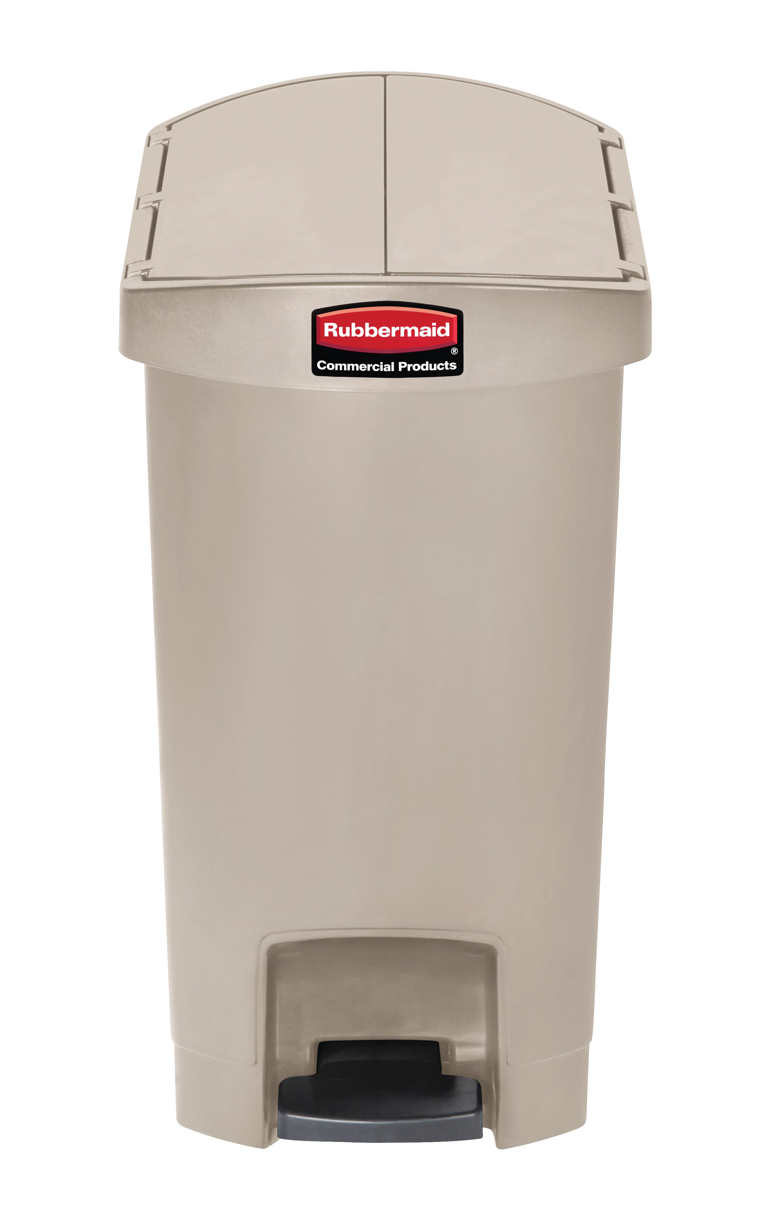 The Rubbermaid Commercial Streamline®  Step-On Container features a slim profile and small footprint to fit in tightest spaces. Streamline®  Step-On containers are constructed with premium-quality materials and meet the needs of any environment with efficiency, safety, and durability.