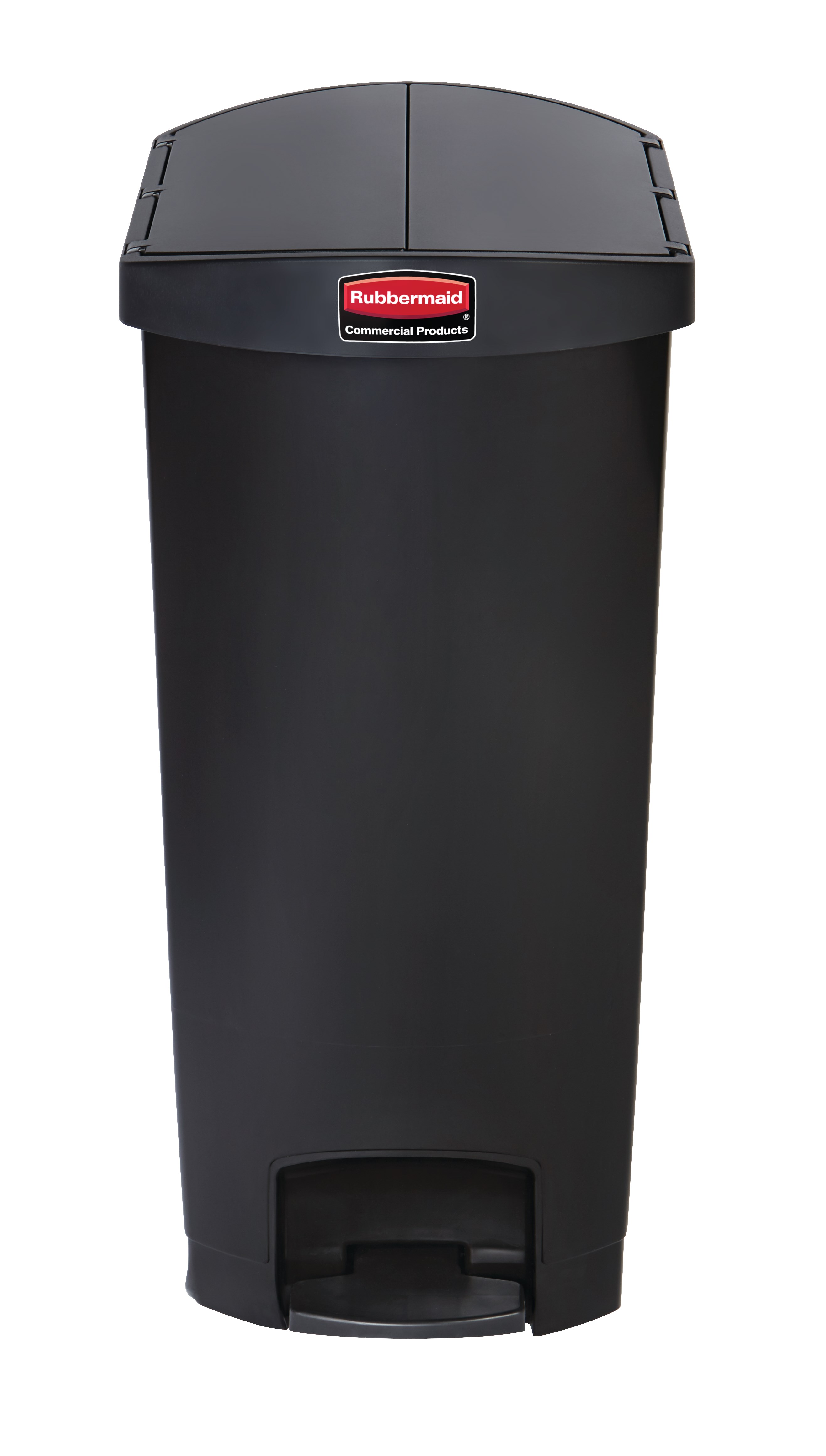 The Rubbermaid Commercial Streamline®  Step-On Container features a slim profile and small footprint to fit in tightest spaces. Streamline®  Step-On containers are constructed with premium-quality materials and meet the needs of any environment with efficiency, safety, and durability.