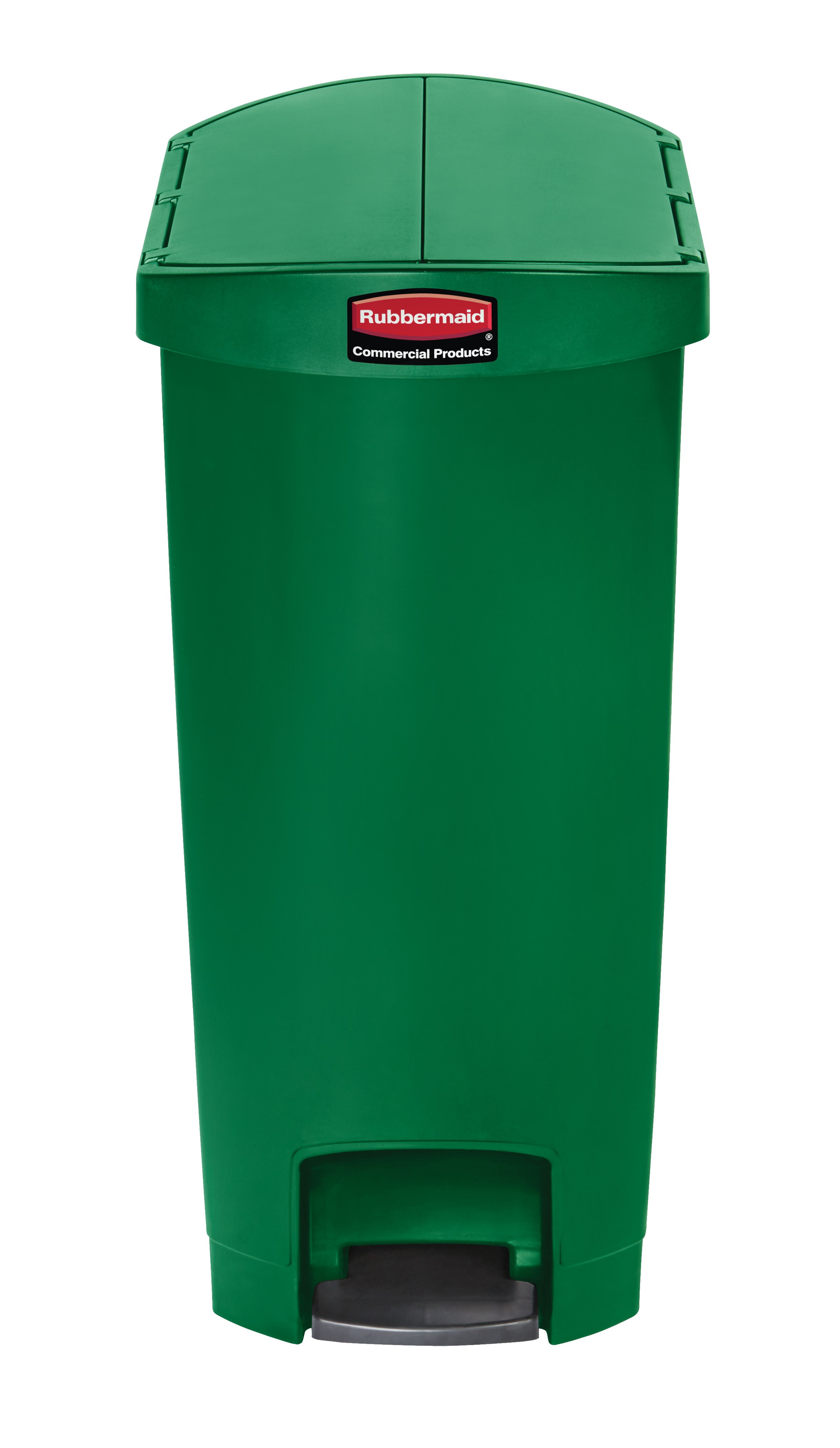 The Rubbermaid Commercial Streamline®  Step-On Container features a slim profile and small footprint to fit in tightest spaces. Streamline®  Step-On containers are constructed with premium-quality materials and meet the needs of any environment with efficiency, safety, and durability.