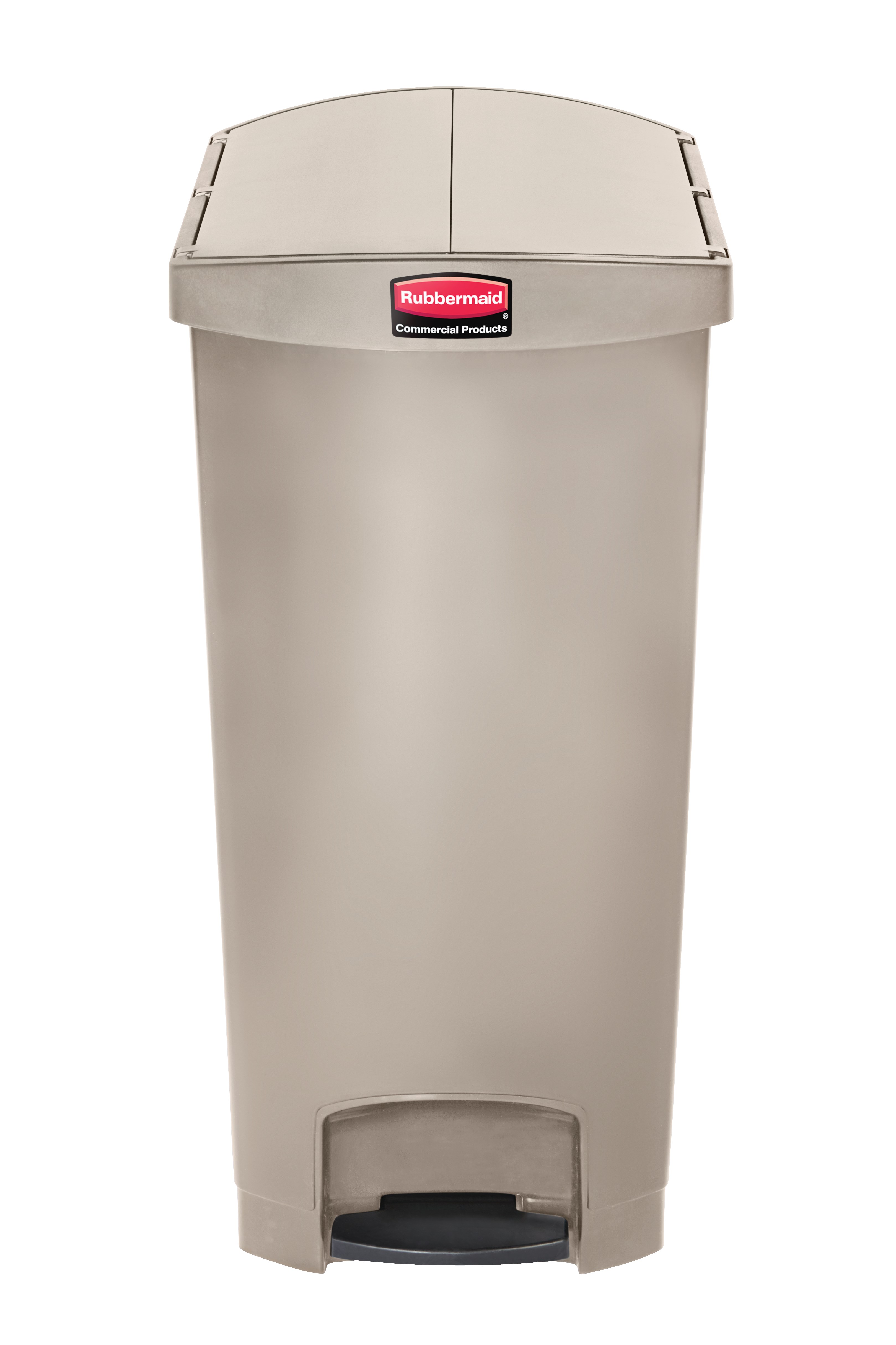 The Rubbermaid Commercial Streamline®  Step-On Container features a slim profile and small footprint to fit in tightest spaces. Streamline®  Step-On containers are constructed with premium-quality materials and meet the needs of any environment with efficiency, safety, and durability.