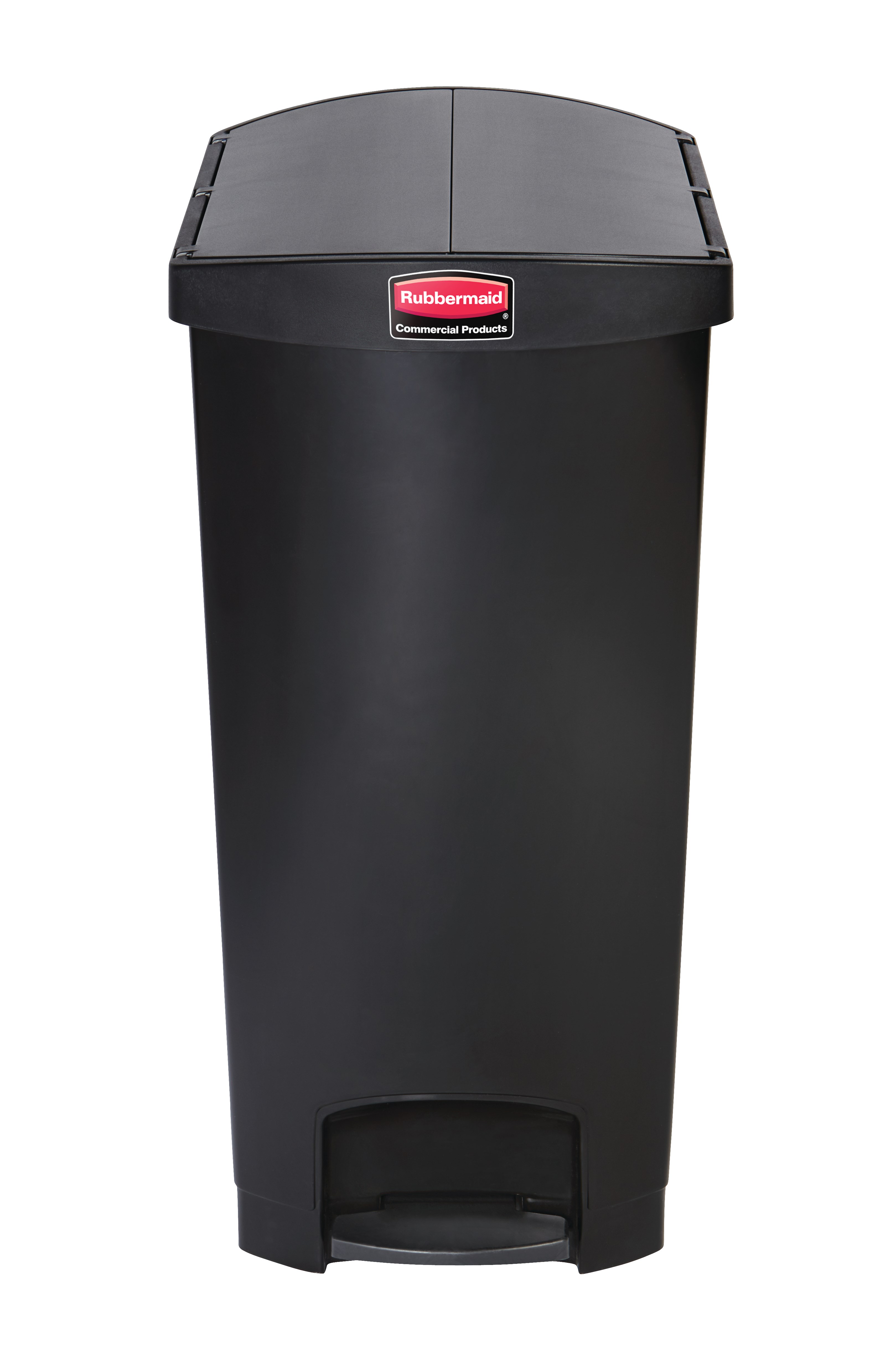 The Rubbermaid Commercial Streamline®  Step-On Container features a slim profile and small footprint to fit in tightest spaces. Streamline®  Step-On containers are constructed with premium-quality materials and meet the needs of any environment with efficiency, safety, and durability.