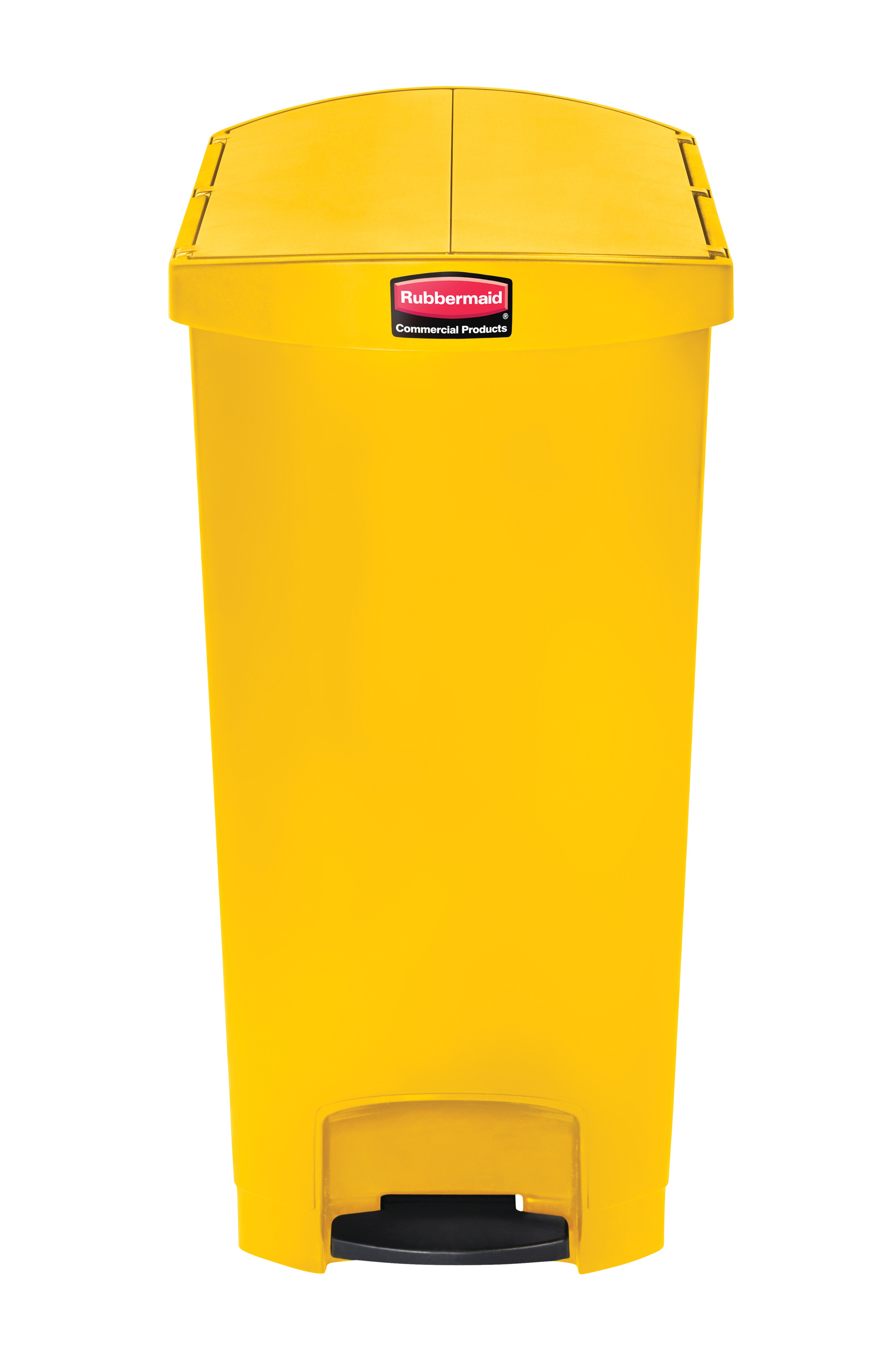 The Rubbermaid Commercial Streamline®  Step-On Container features a slim profile and small footprint to fit in tightest spaces. Streamline®  Step-On containers are constructed with premium-quality materials and meet the needs of any environment with efficiency, safety, and durability.