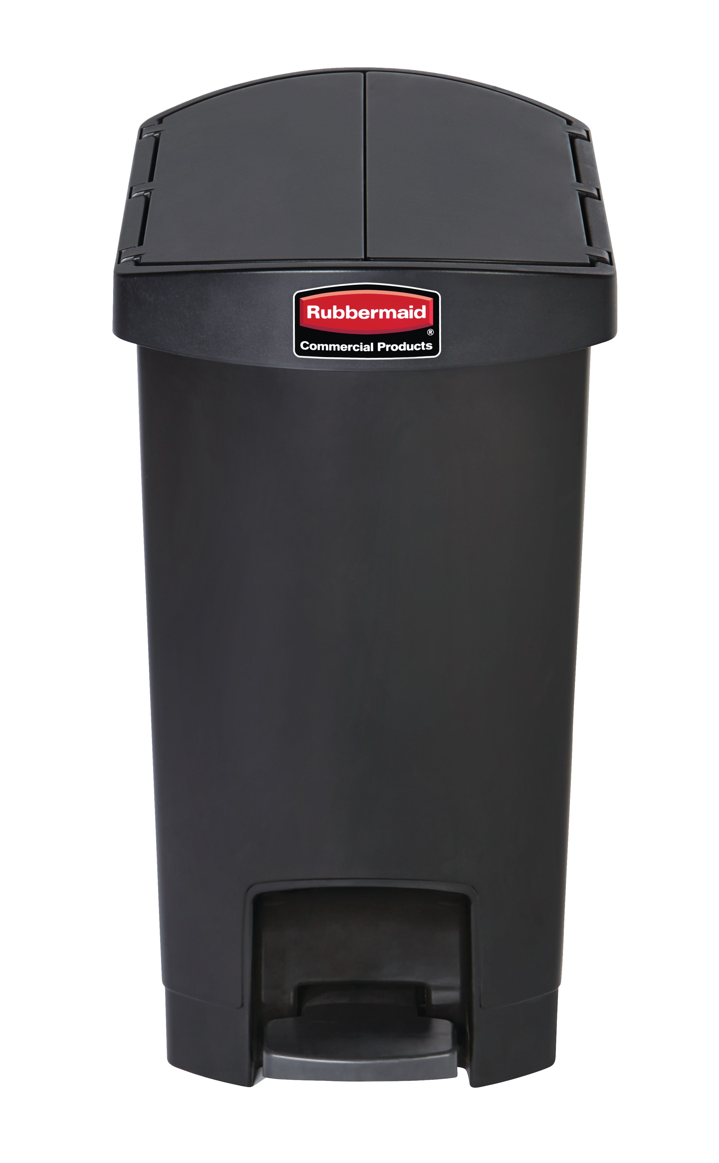 The Rubbermaid Commercial Streamline®  Step-On Container features a slim profile and small footprint to fit in tightest spaces. Streamline®  Step-On containers are constructed with premium-quality materials and meet the needs of any environment with efficiency, safety, and durability.