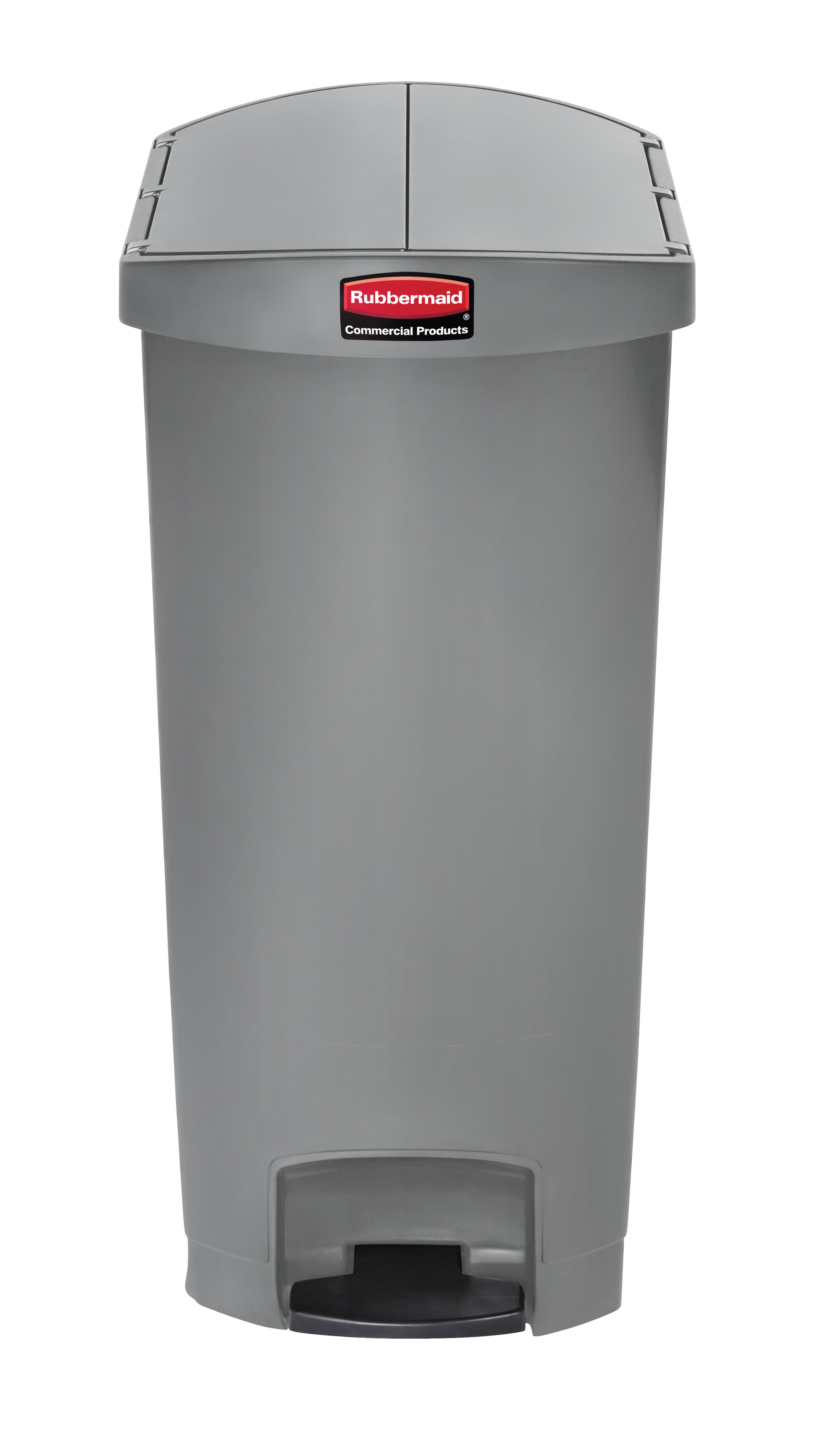 The Rubbermaid Commercial Streamline®  Step-On Container features a slim profile and small footprint to fit in tightest spaces. Streamline®  Step-On containers are constructed with premium-quality materials and meet the needs of any environment with efficiency, safety, and durability.