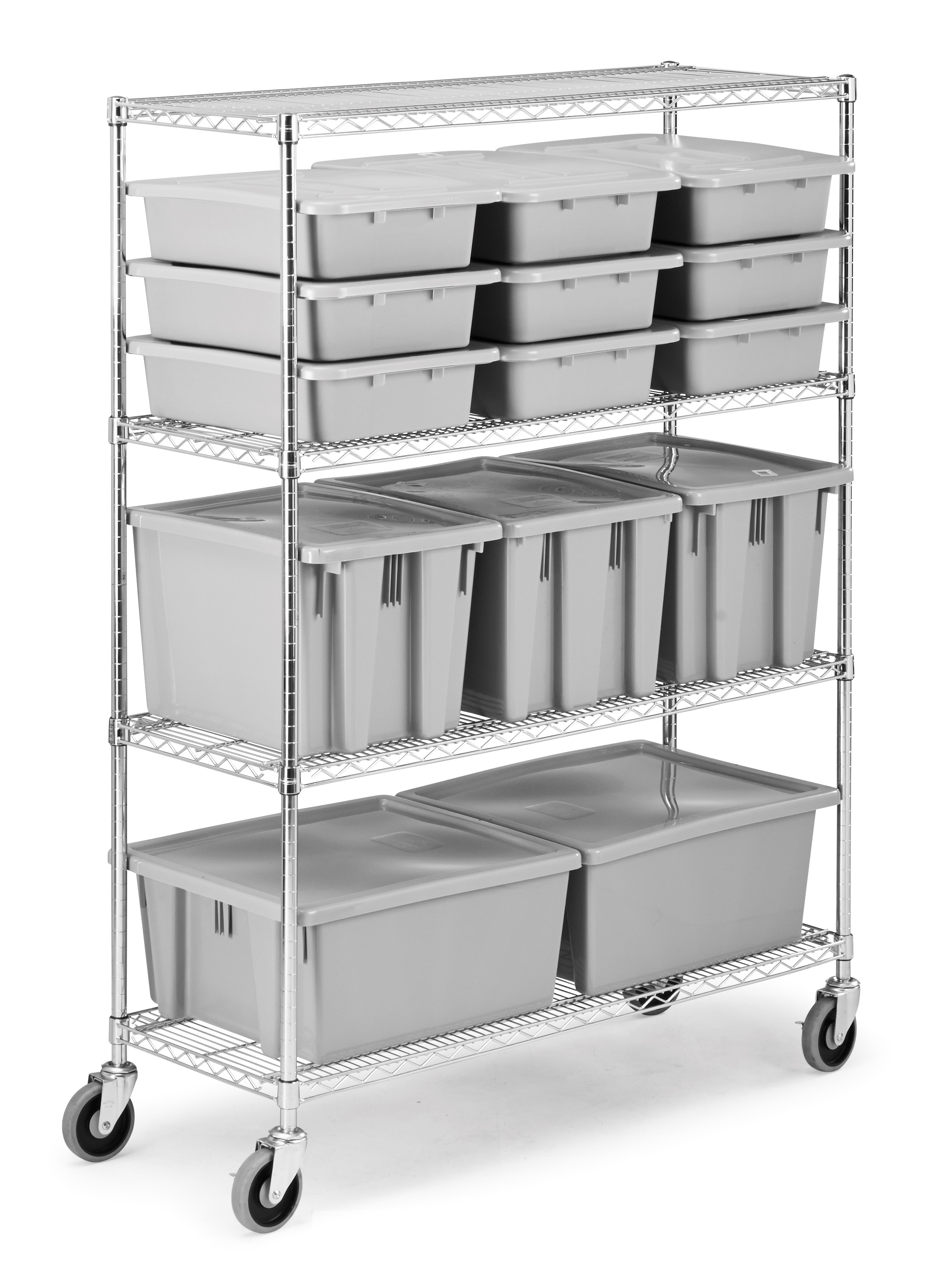 Commercial grade racks compatible with ProSave shelf ingredient bins