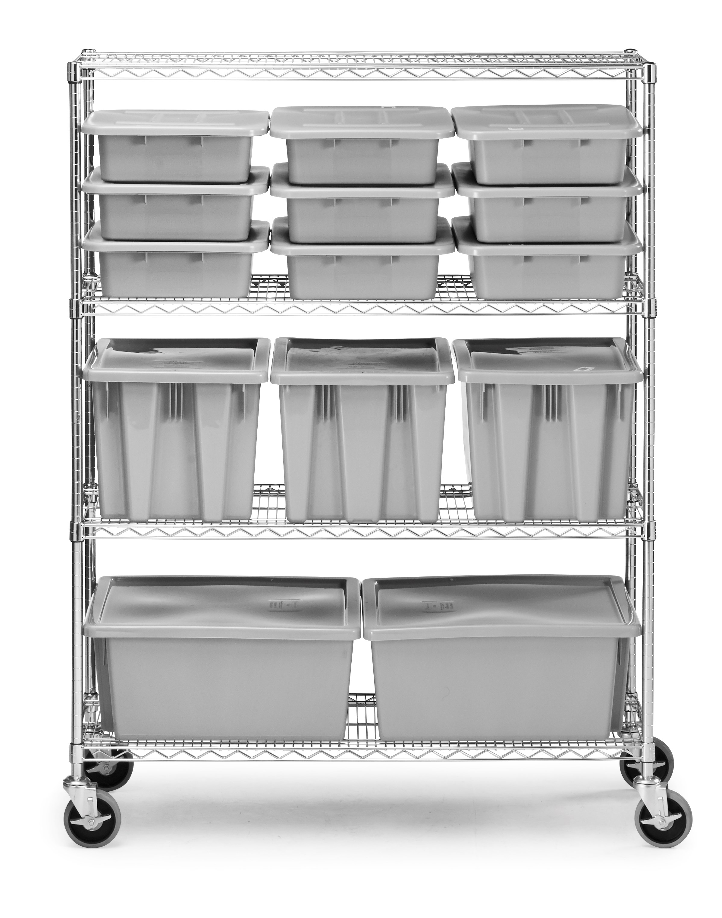 Commercial grade racks compatible with ProSave shelf ingredient bins