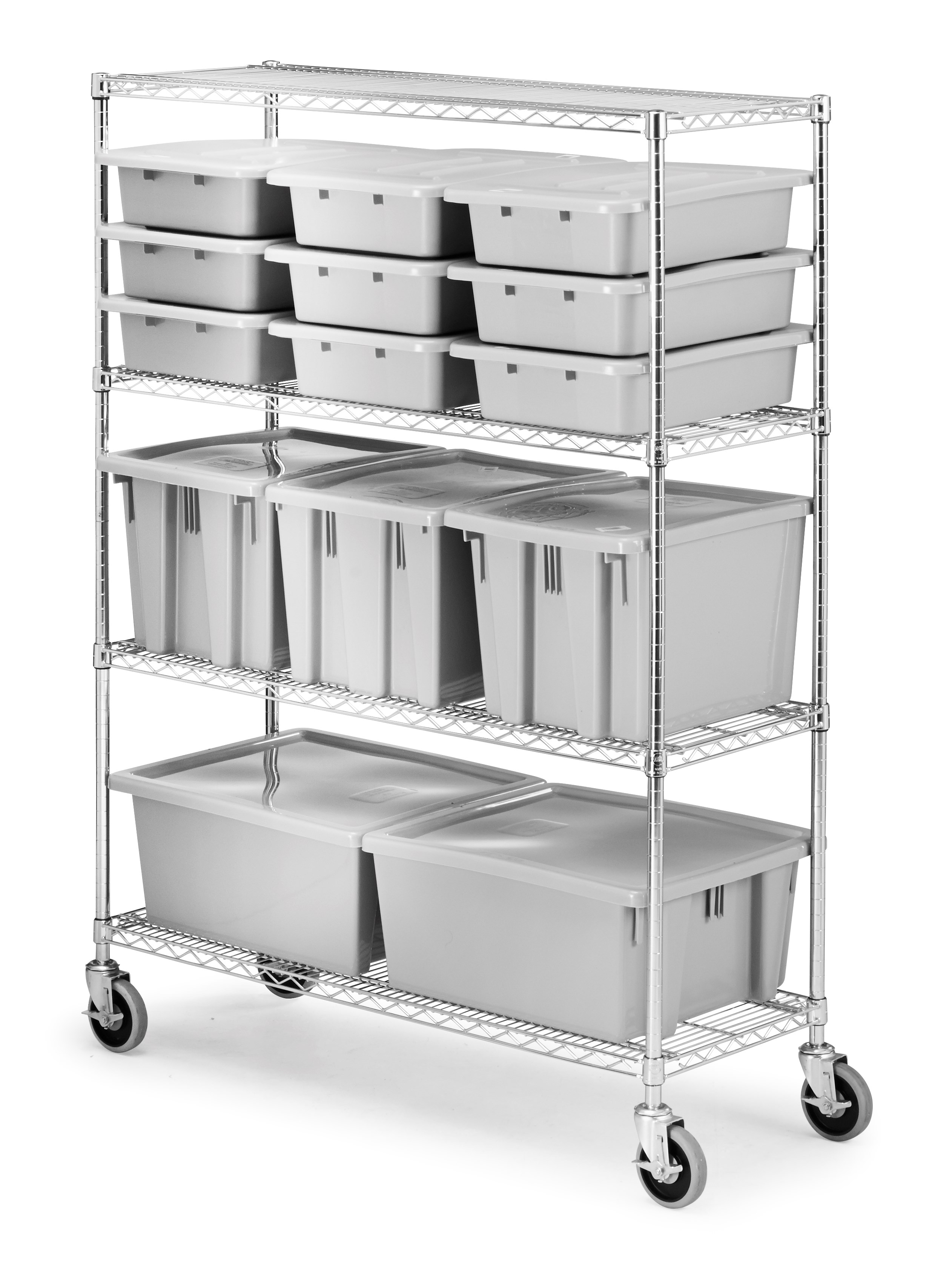 Commercial grade racks compatible with ProSave shelf ingredient bins