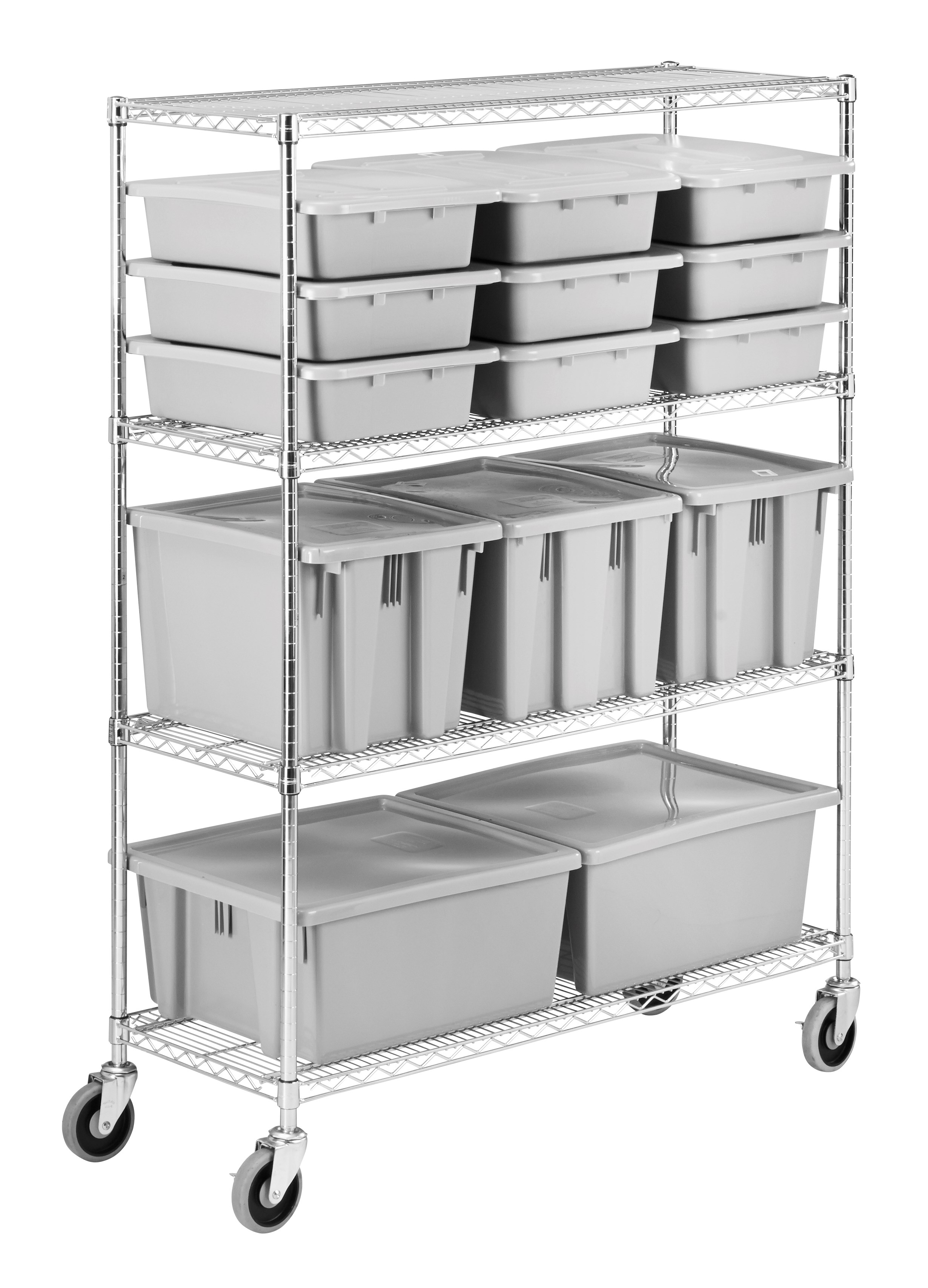 Commercial grade racks compatible with ProSave shelf ingredient bins