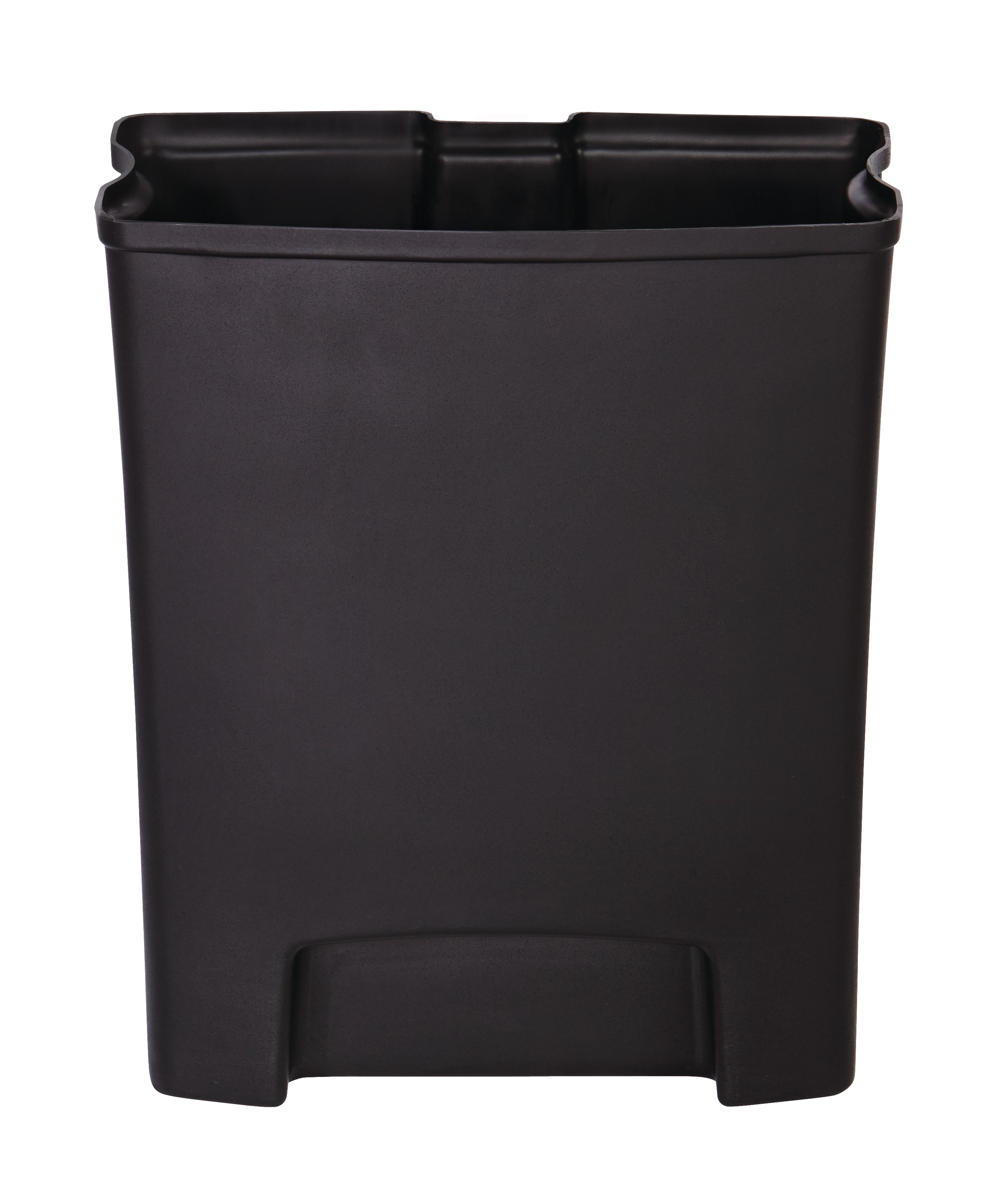 The Rubbermaid Commercial Streamline™ Front Step-On Liner helps maintain the life of the Rubbermaid Commercial Streamline™ Front Step-On Container (sold separately). Constructed of durable, puncture-resistant plastic, this liner features smooth contours for easy cleaning and a liner retainer band to secure liner bags.