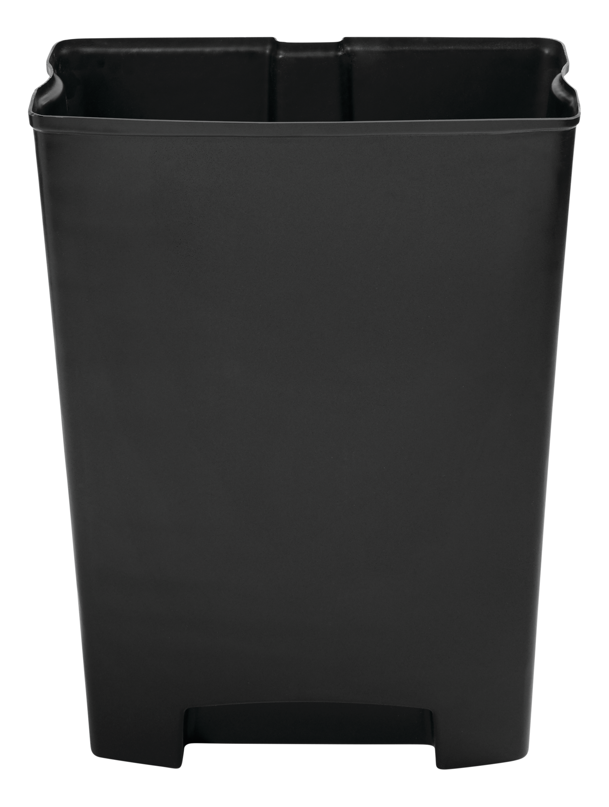 Le bac contribue à prolonger la durée de vie du collecteur à pédale Rubbermaid Slim Jim® version large (vendu séparément). En plastique non poreux résistant, ce bac est pourvu de contours lisses pour faciliter le nettoyage et de bandes de retenue qui maintiennent les sacs poubelle en place.