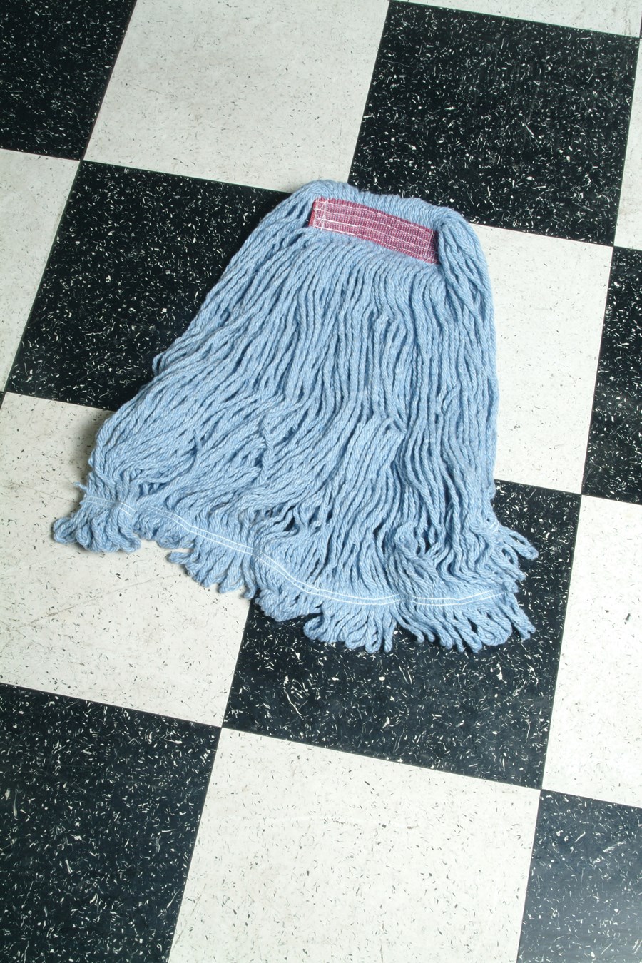 The Rubbermaid Commercial Super Stitch® Blend Mop outperforms and outlasts premium cut-end mops 2 to 1.