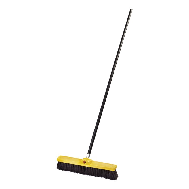 Medium Floor Sweep 18" FG9B0700 is a push broom designed to round up heavier dirt from multiple floor surfaces.