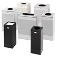 The sleek Silhouettes 25 Gallon FGSR14 Decorative Rectangle Indoor Waste Container has a contemporary perforated pattern designed to seamlessly and beautifully blend with modern facilities and environments. High-quality materials and craftsmanship ensure containers can withstand the rigors of everyday use.