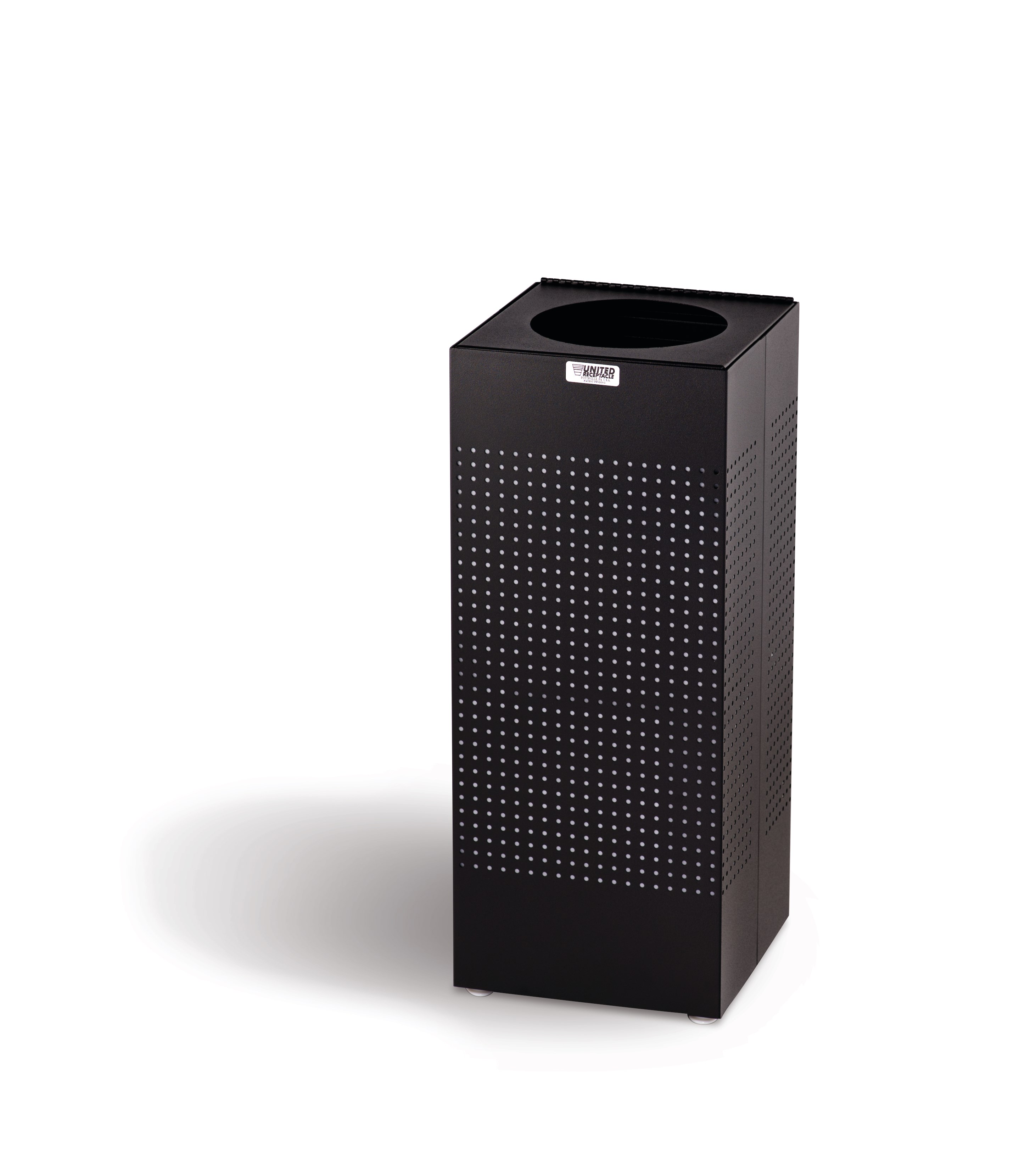 The sleek Silhouettes 6 Gallon FGSC10 Decorative Square Indoor Waste Container has a contemporary perforated pattern designed to seamlessly and beautifully blend with modern facilities and environments. High-quality materials and craftsmanship ensure containers can withstand the rigors of everyday use.