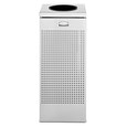 The sleek Silhouettes 10 Gallon FGSC10 Decorative Square Indoor Waste Container has a contemporary perforated pattern designed to seamlessly and beautifully blend with modern facilities and environments. High-quality materials and craftsmanship ensure containers can withstand the rigors of everyday use.