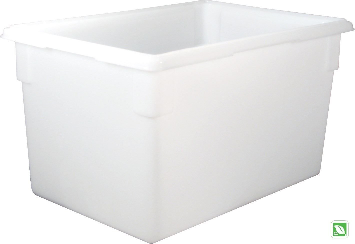 The Rubbermaid Commercial Food Storage Container reduces food spoilage costs with a durable polyethylene construction.