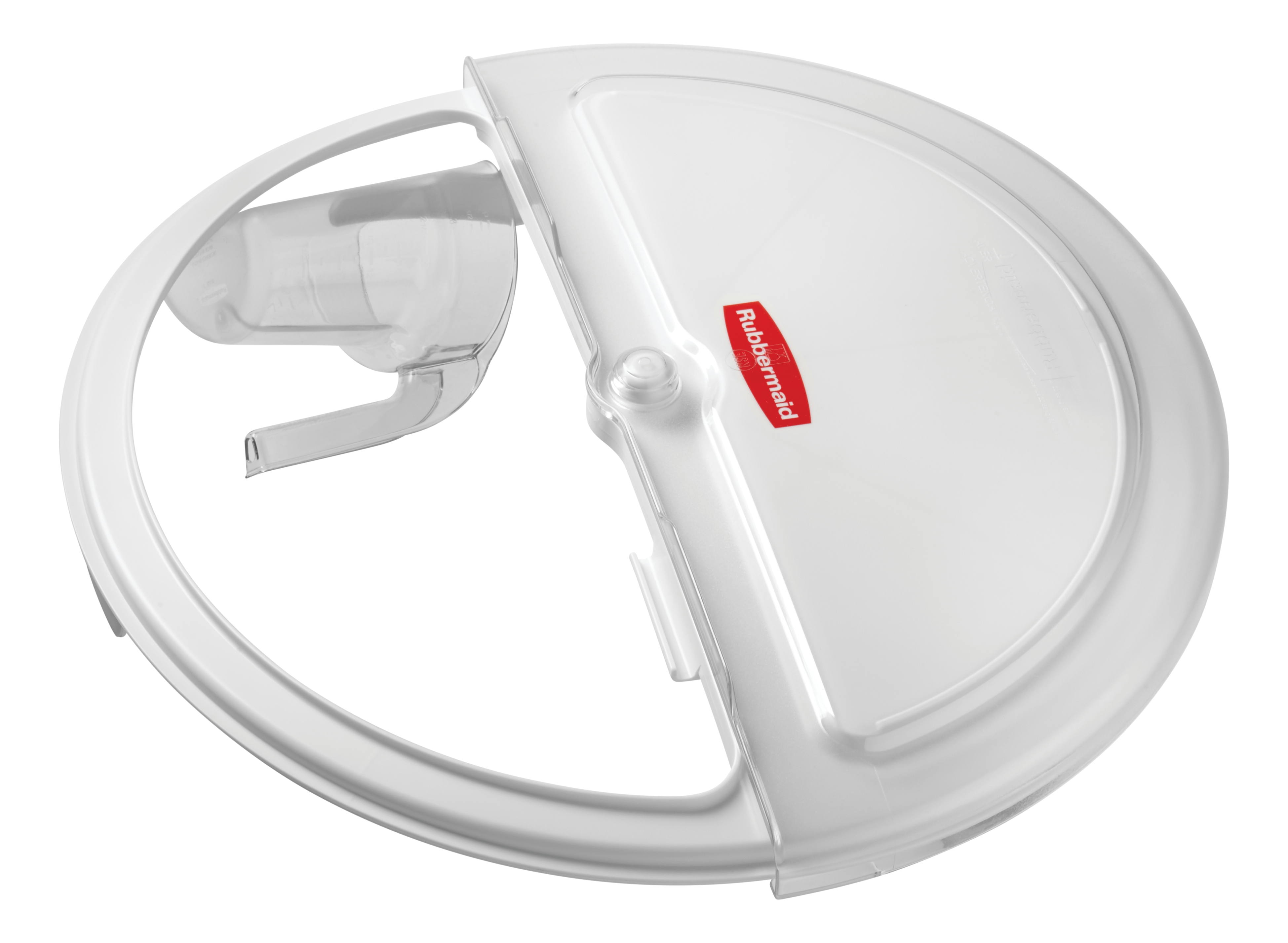 The Rubbermaid Commercial ProSave® sliding Lid and scoop for 121 l BRUTE® ingredient container