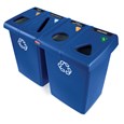 The Four-Stream Glutton® Recycling Station is a high-capacity, all-in-one centralized solution for efficient waste separation.