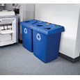 The Four-Stream Glutton® Recycling Station is a high-capacity, all-in-one centralized solution for efficient waste separation.