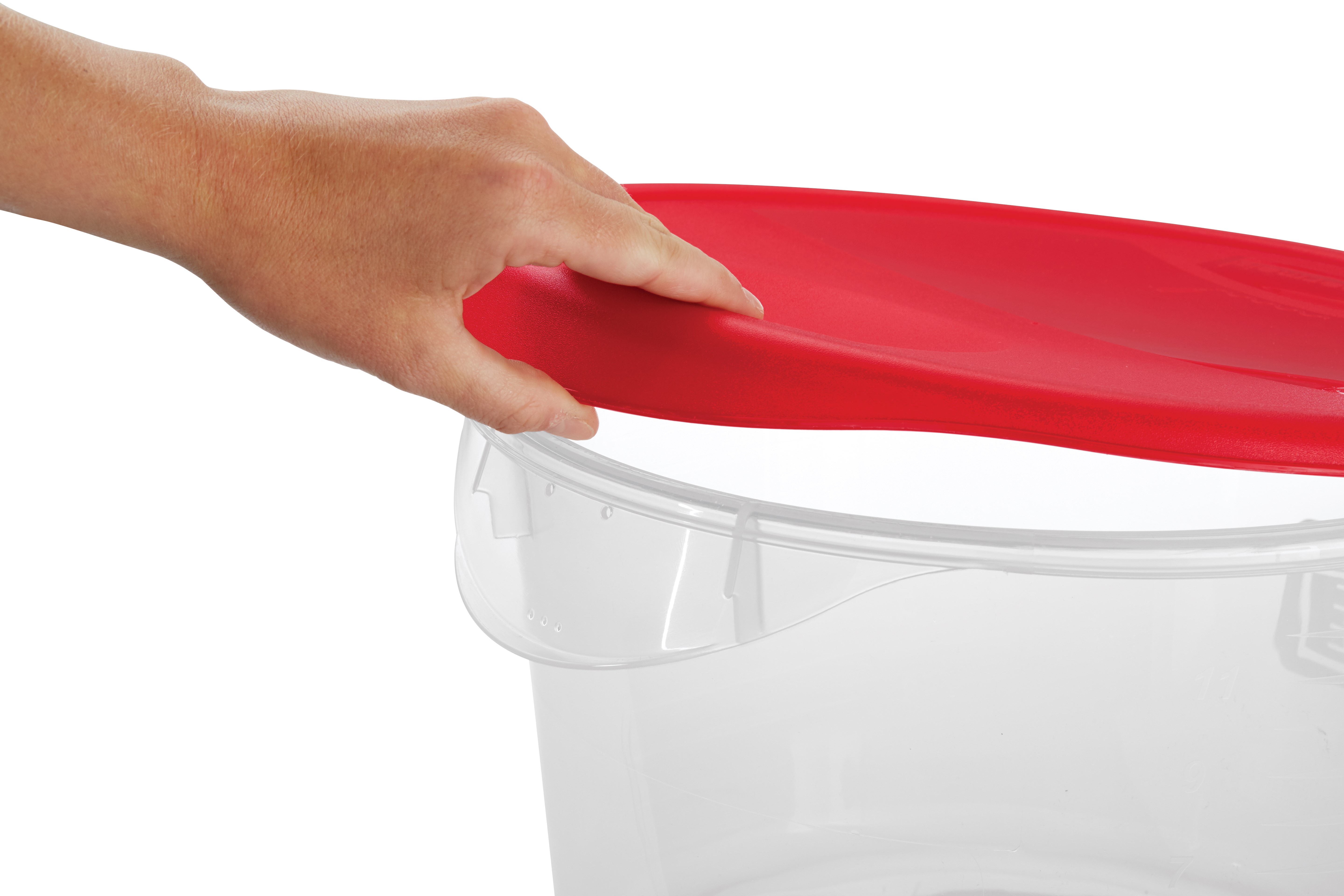 The Rubbermaid Commercial seven colors of storage and prep tools help to reduce cross-contamination in your kitchen