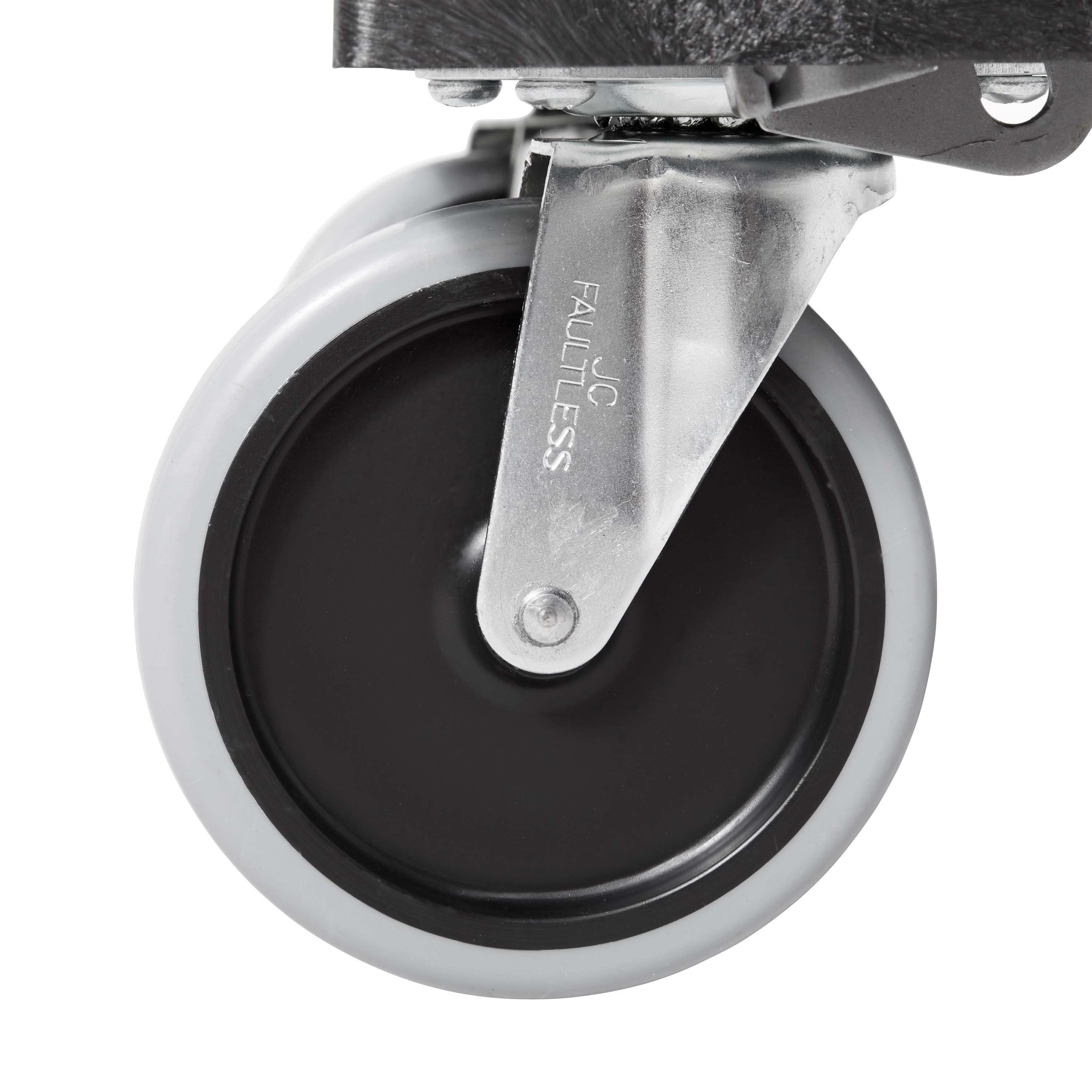 The Rubbermaid Commercial Triple Trolley efficiently transports large bulky loads and then folds flat for easy storage.