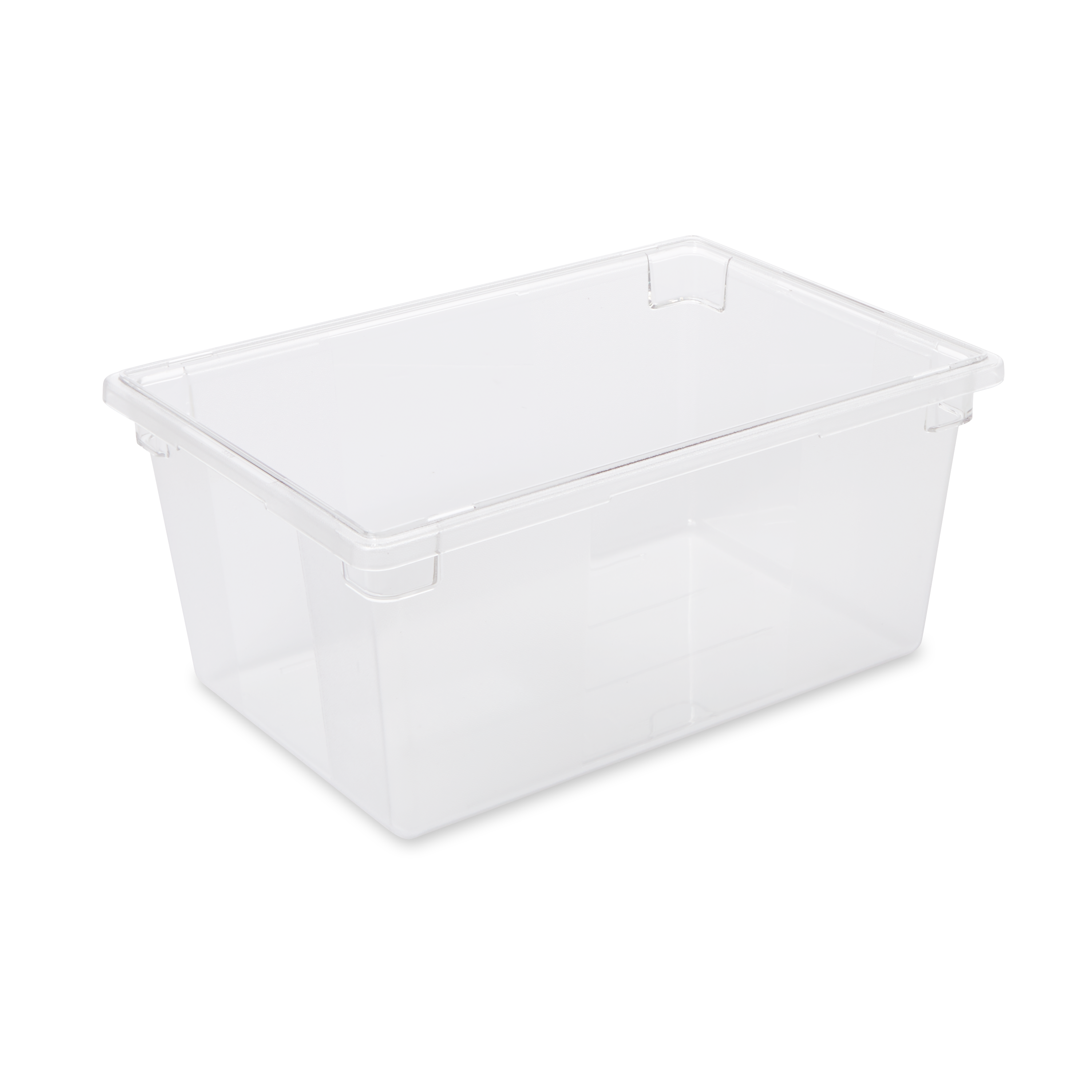 The Rubbermaid Commercial Food Storage Container can be used to store or serve food.