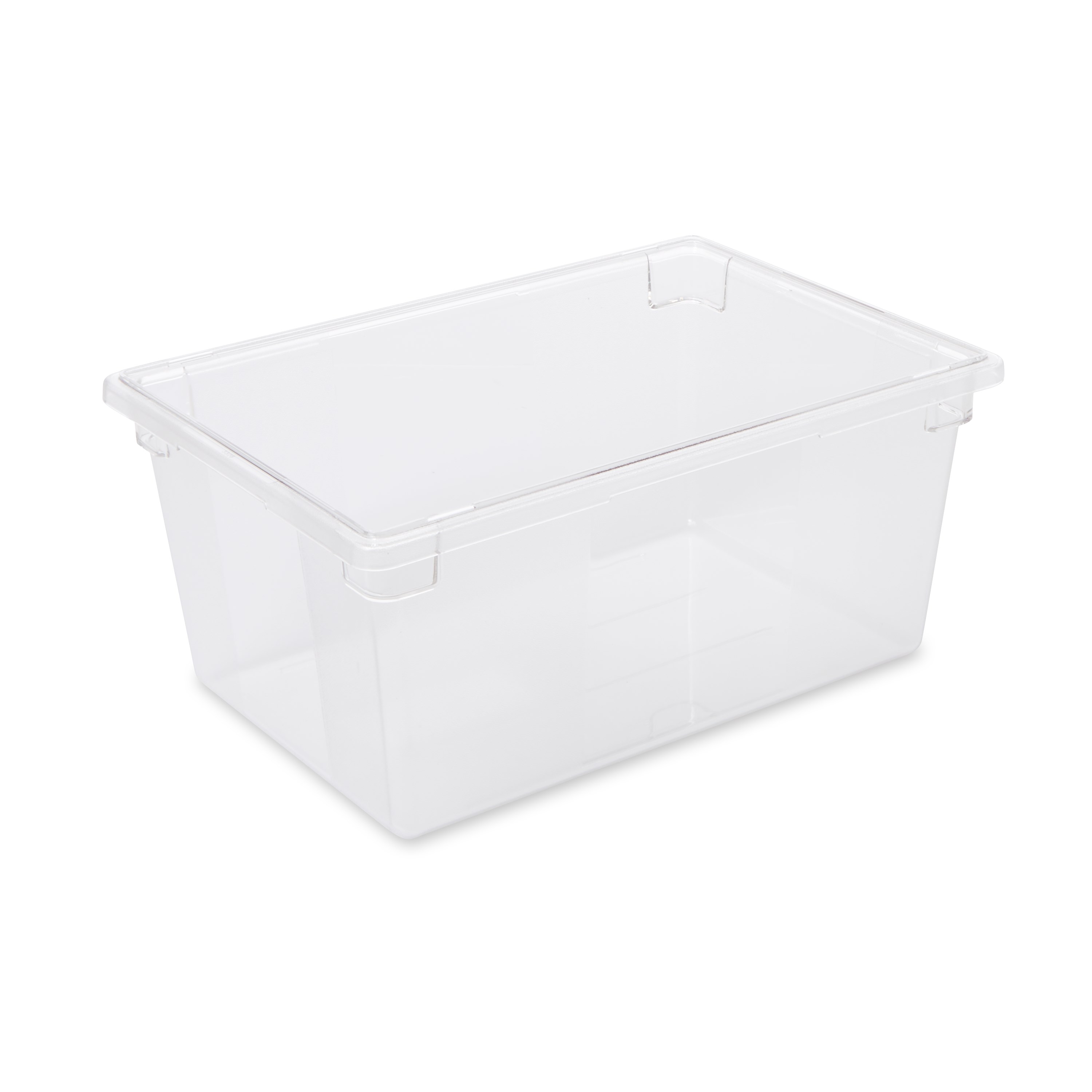 The Rubbermaid Commercial Food Storage Container can be used to store or serve food.